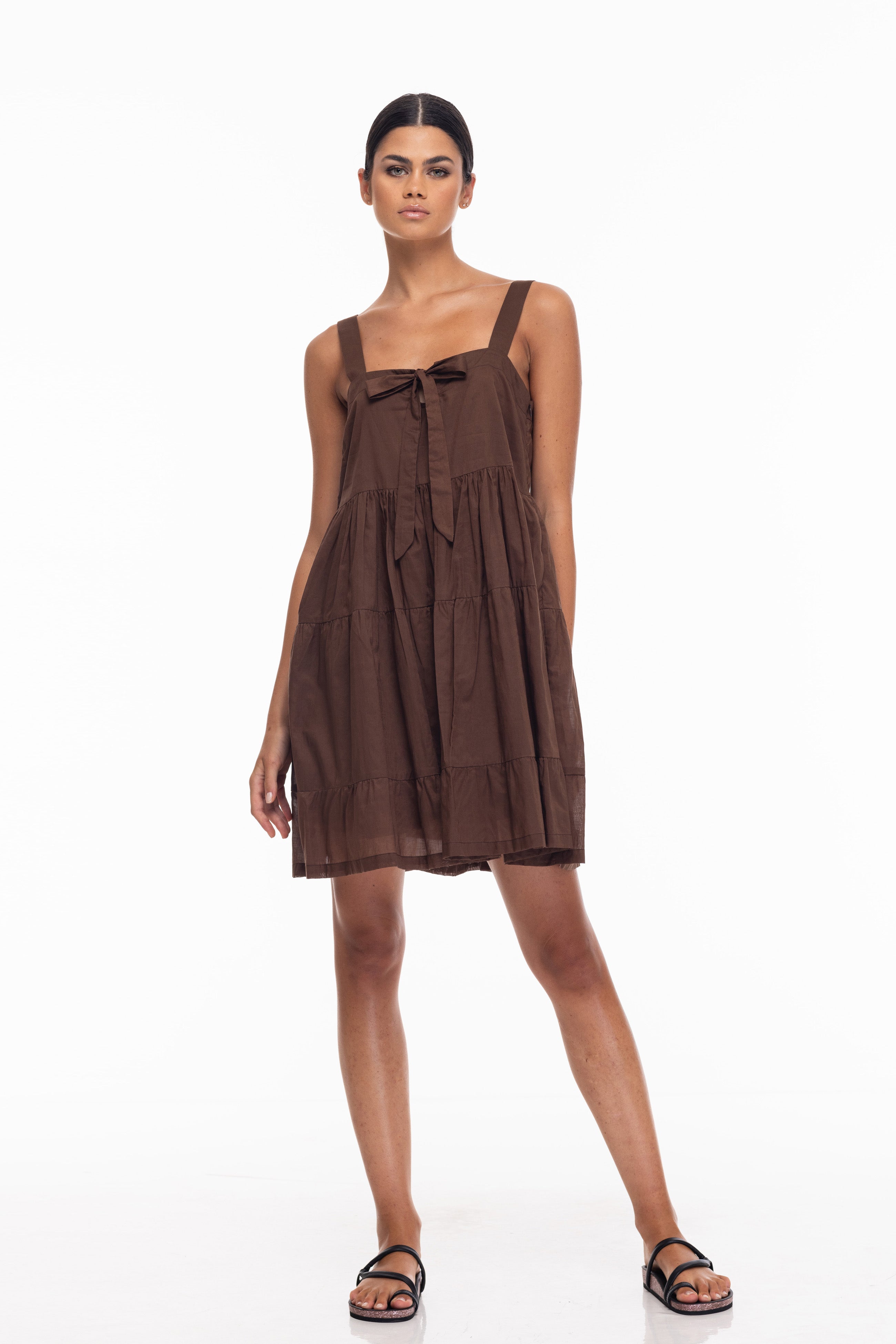 Kiss Me Again Mini Dress - Chocolate