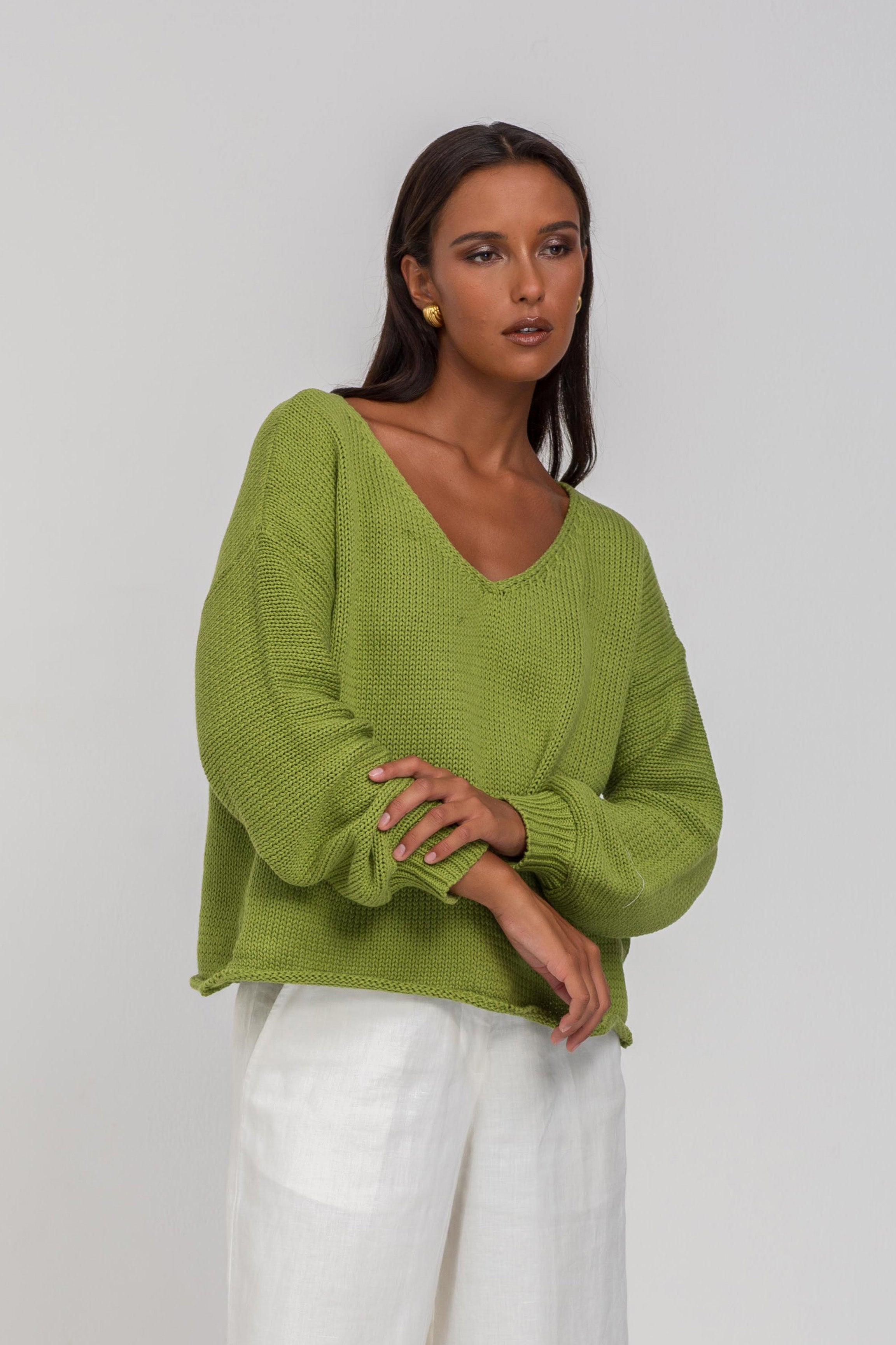 Keep Me Close Sweater - Apple