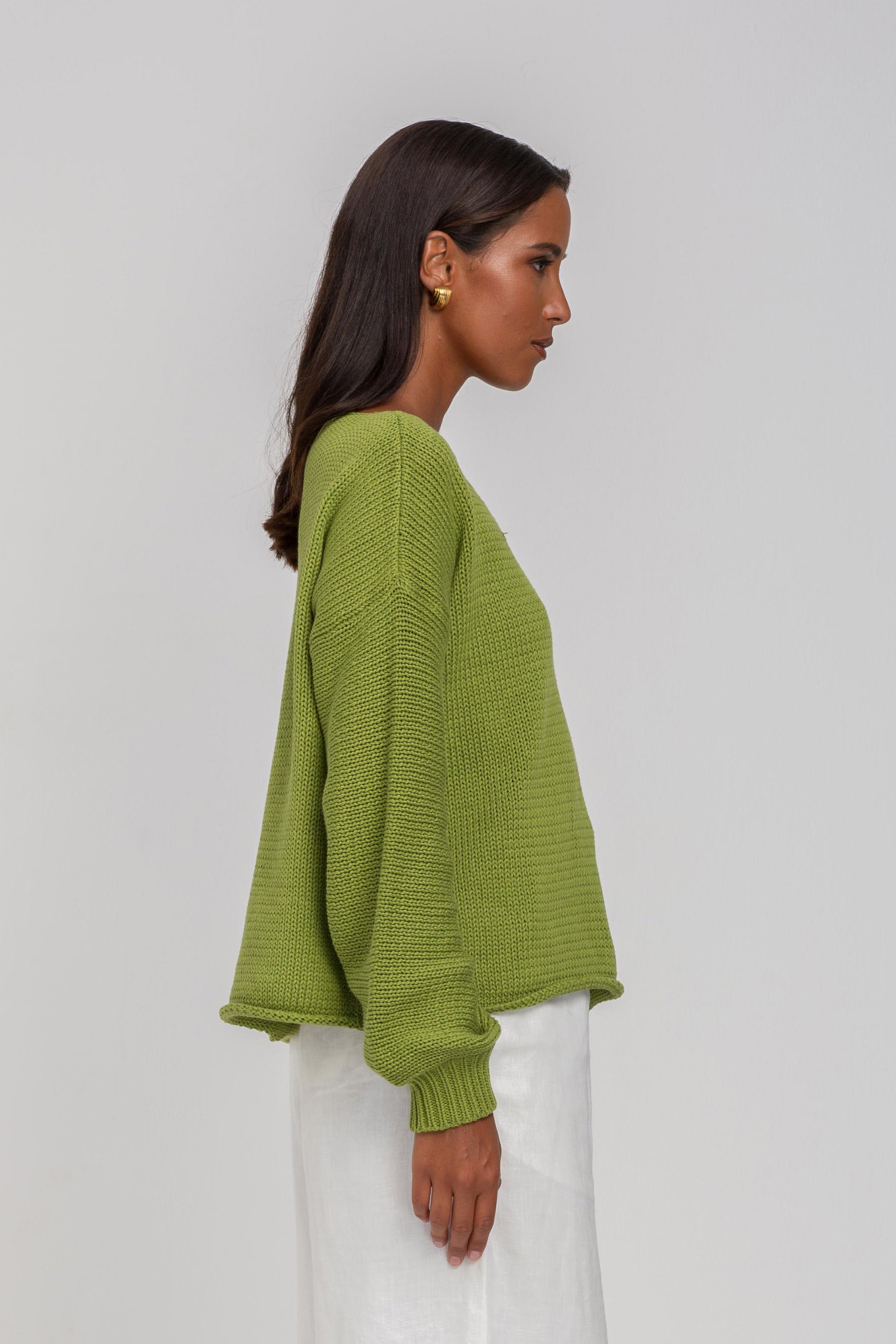 Keep Me Close Sweater - Apple