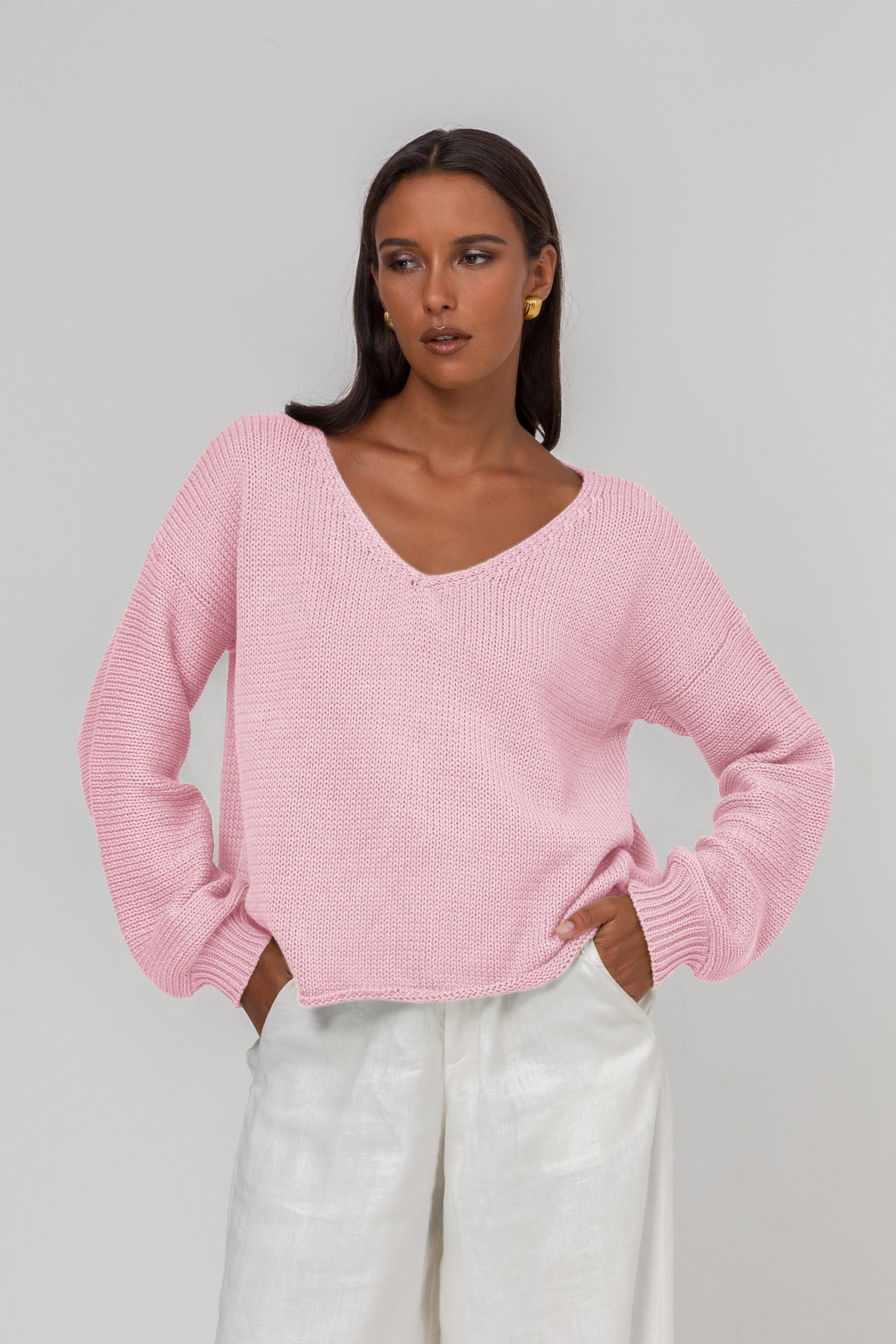 PRE-ORDER Keep Me Close Sweater - Adore Pink