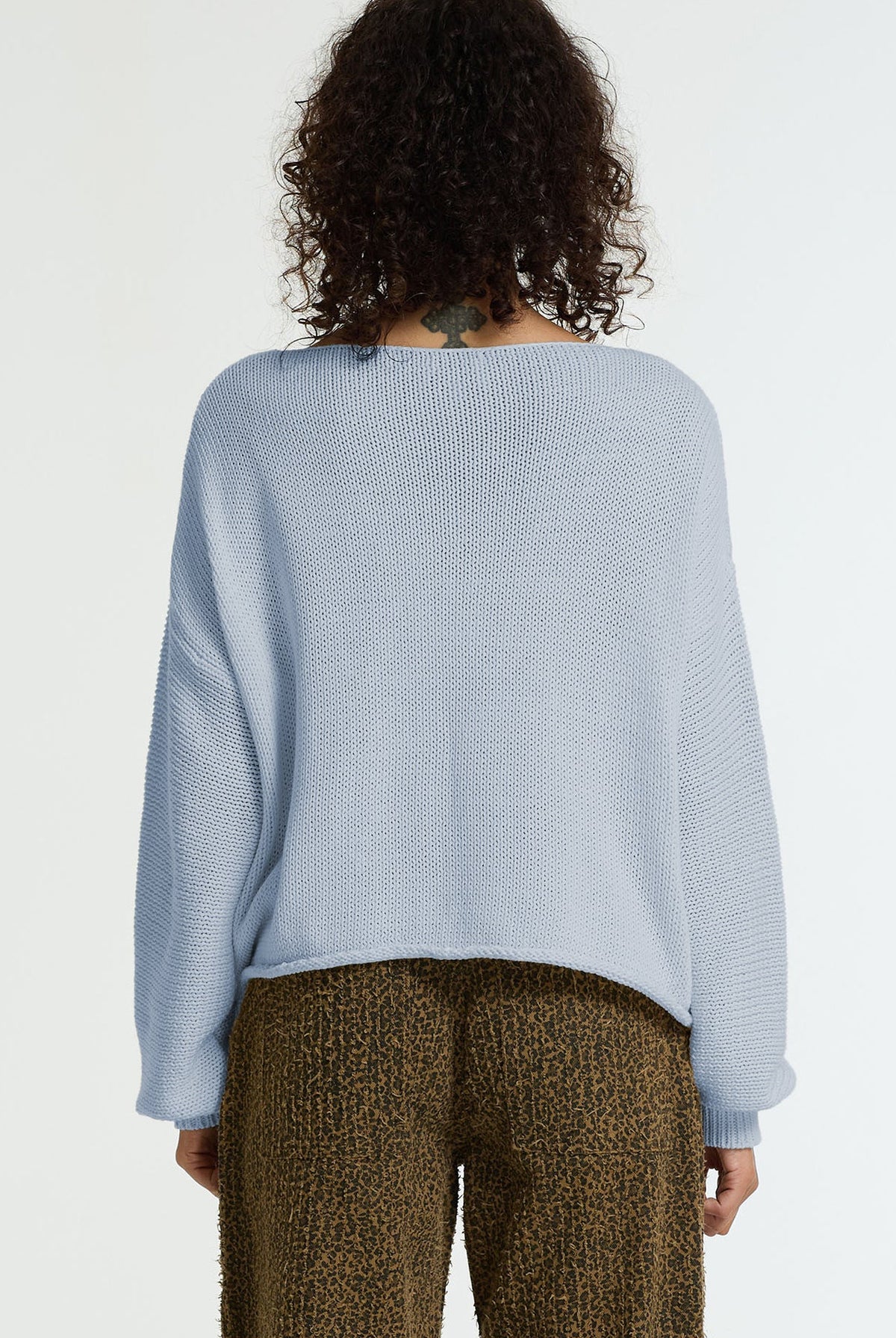 Keep Me Close Cotton Yarn Sweater | Becky Blue | PRE-ORDER