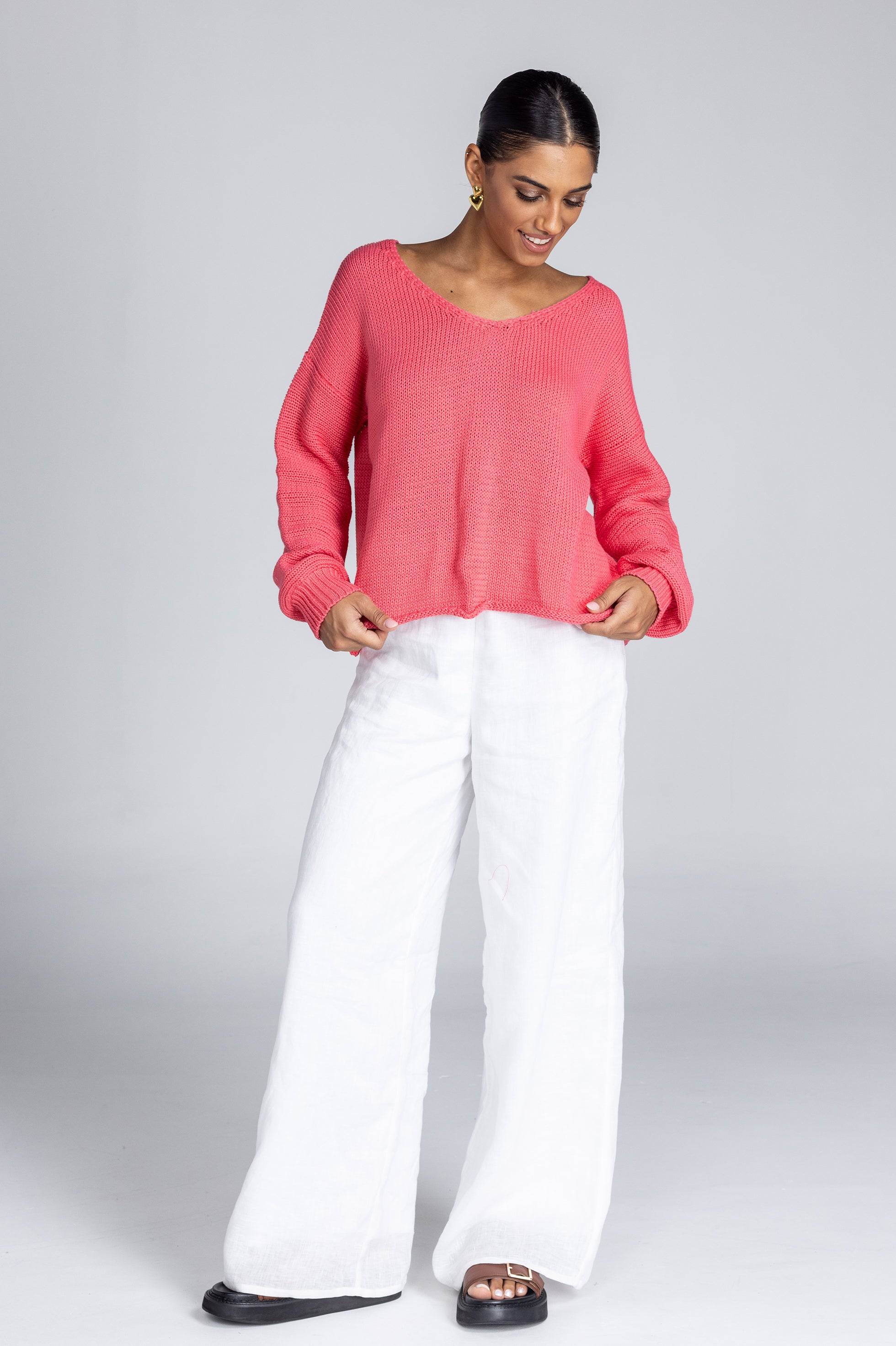 Linen Fever Pant - White
