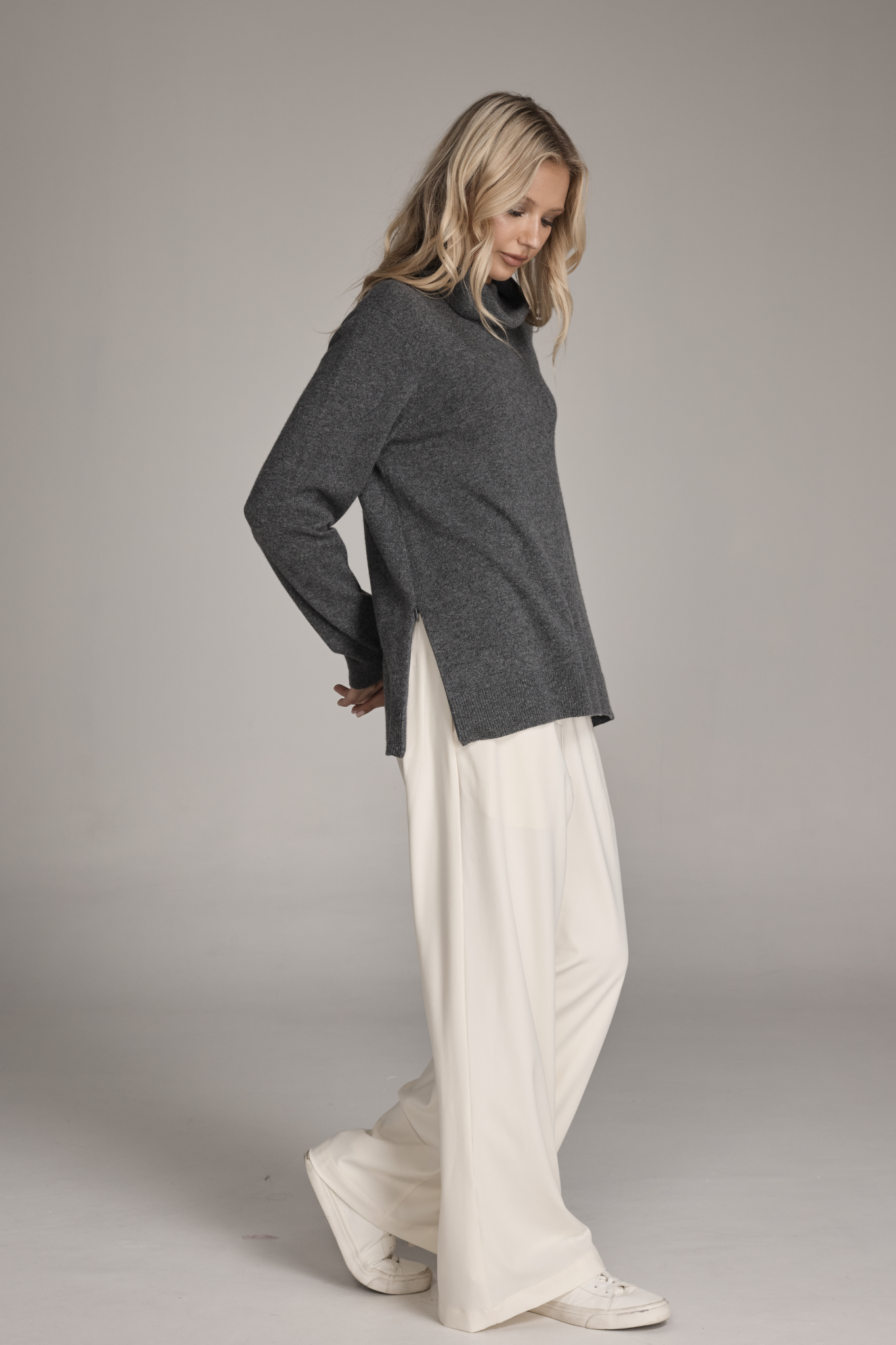 Kendra Sweater - Charcoal Marle