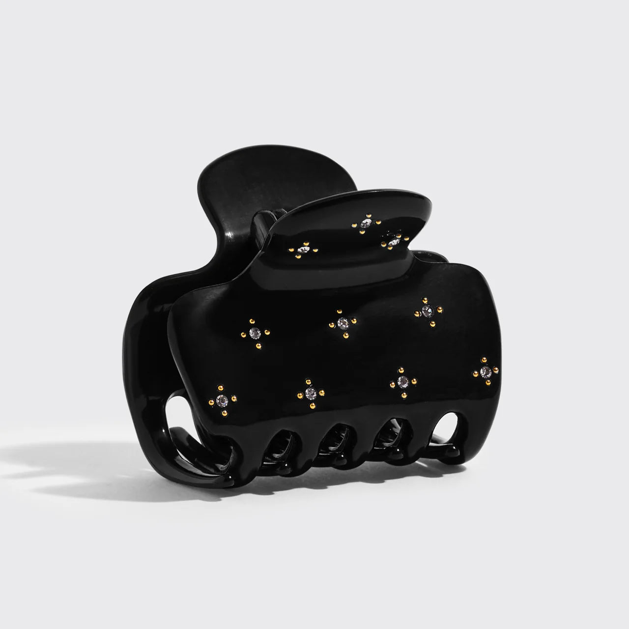 Kitsch Cloud Claw Clip - Black Rhinestone