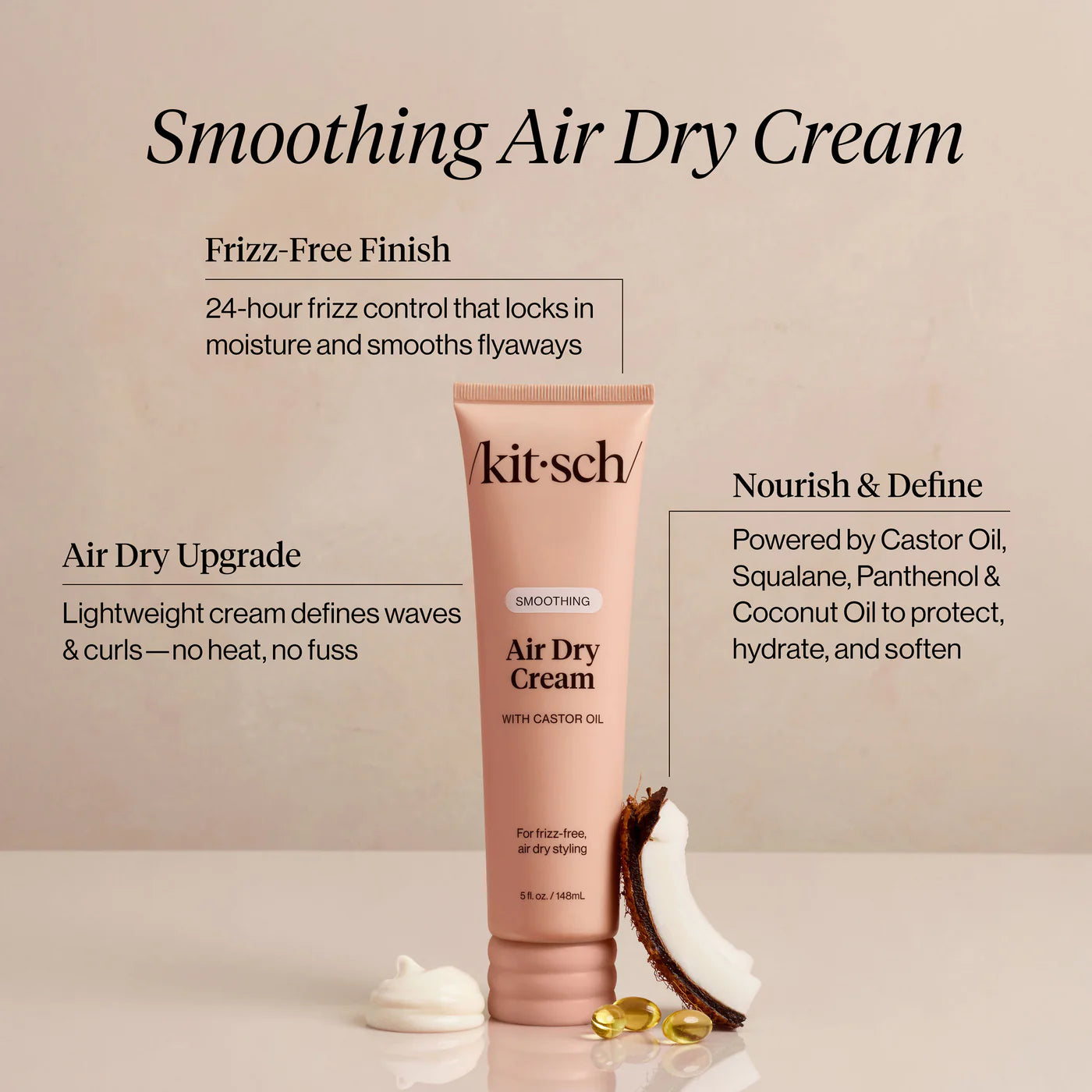 Kitsch Smoothing Air Dry Cream - 148ml