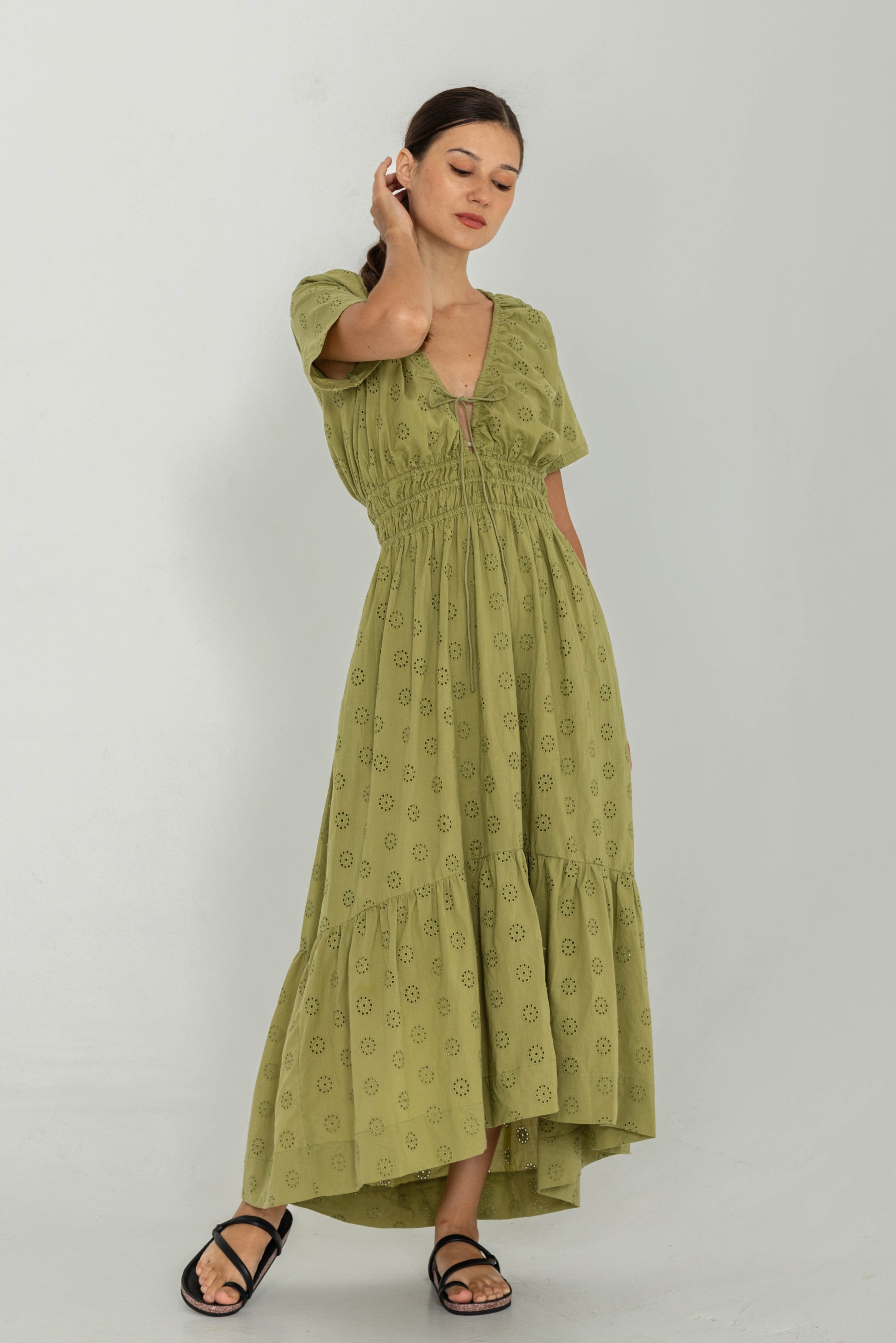 Lasting Lights Dress - Fern