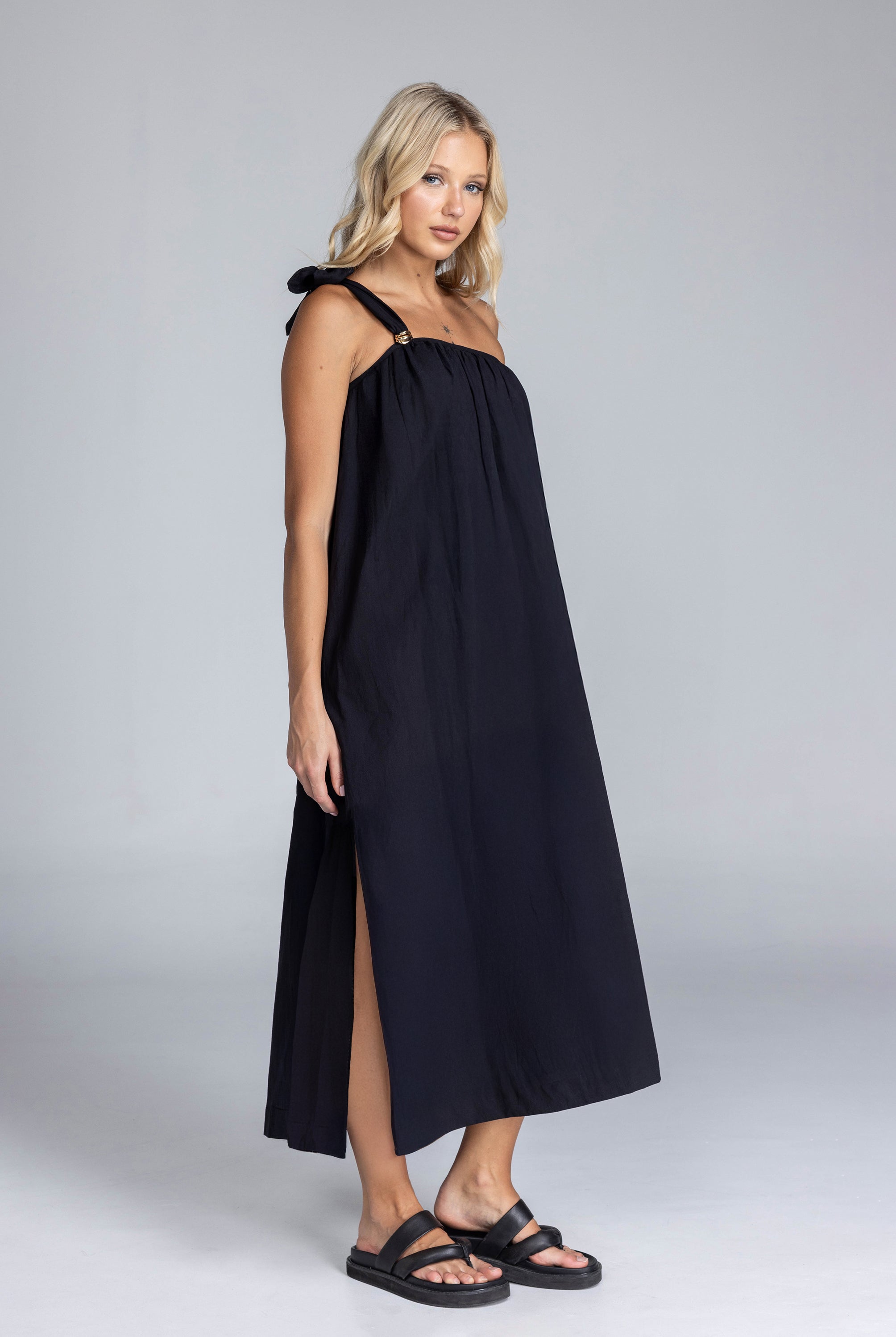 Lock It Down Dress - Black