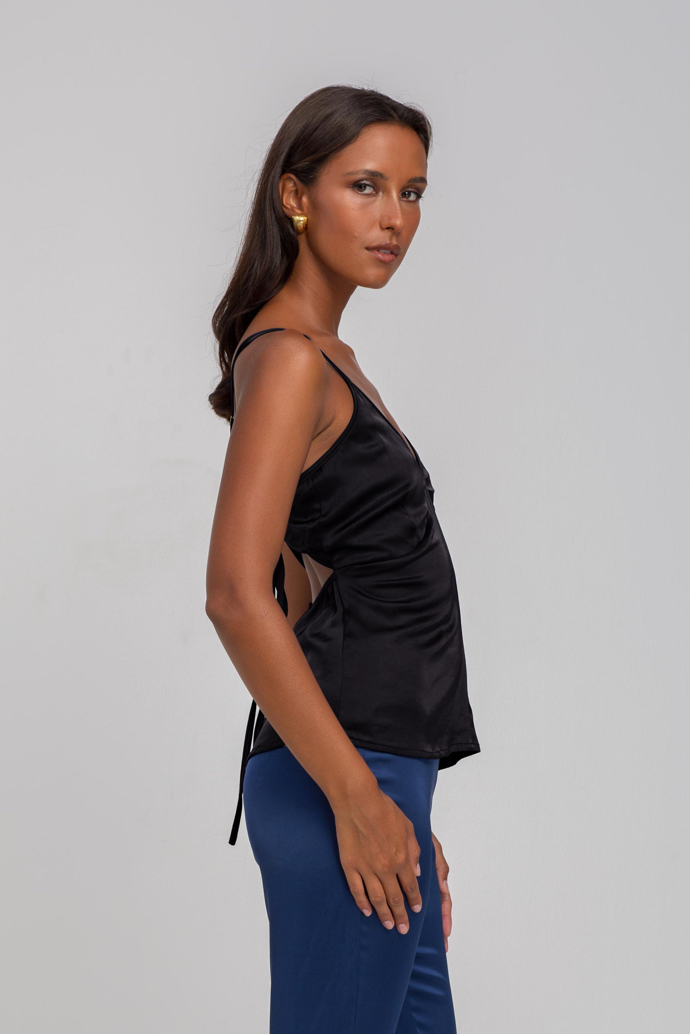 Locked Eyes Cami - Black