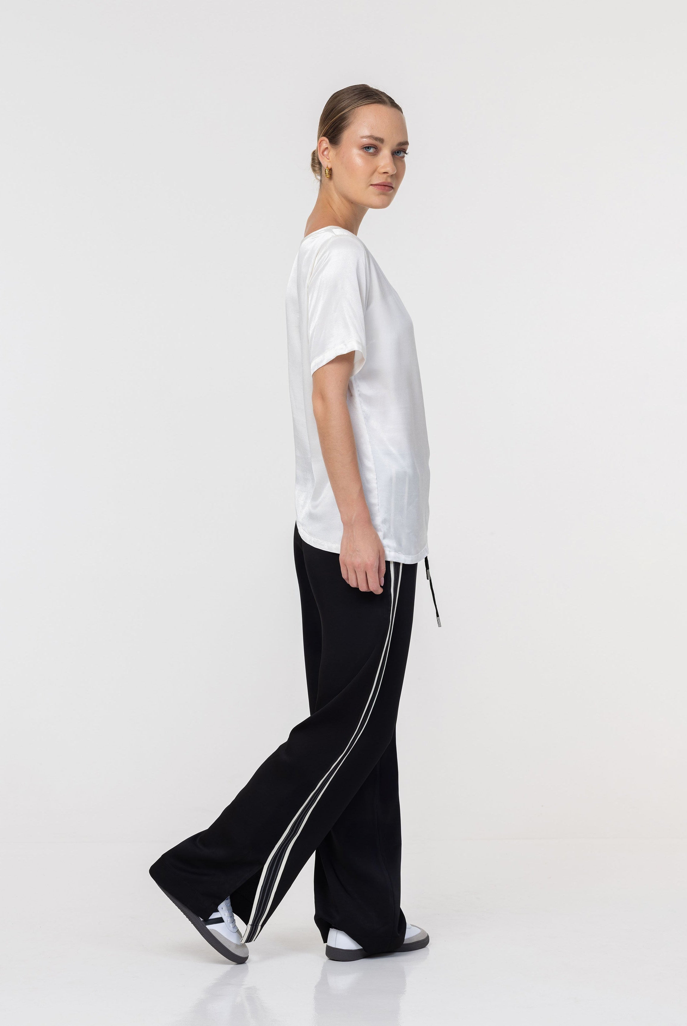 PRE-ORDER Diego Pant - Black with Black/Sheer Trim