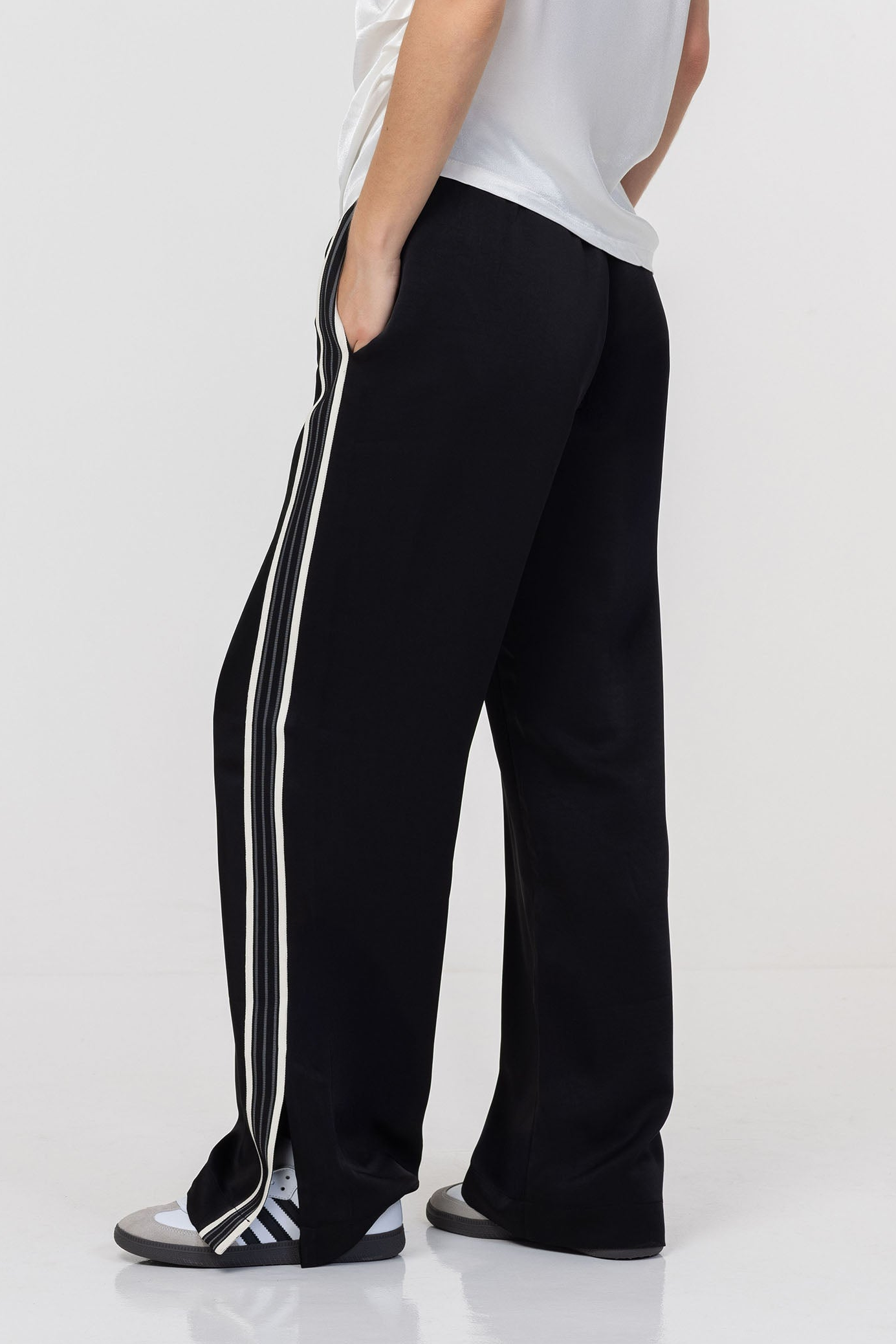 PRE-ORDER Diego Pant - Black with Black/Sheer Trim