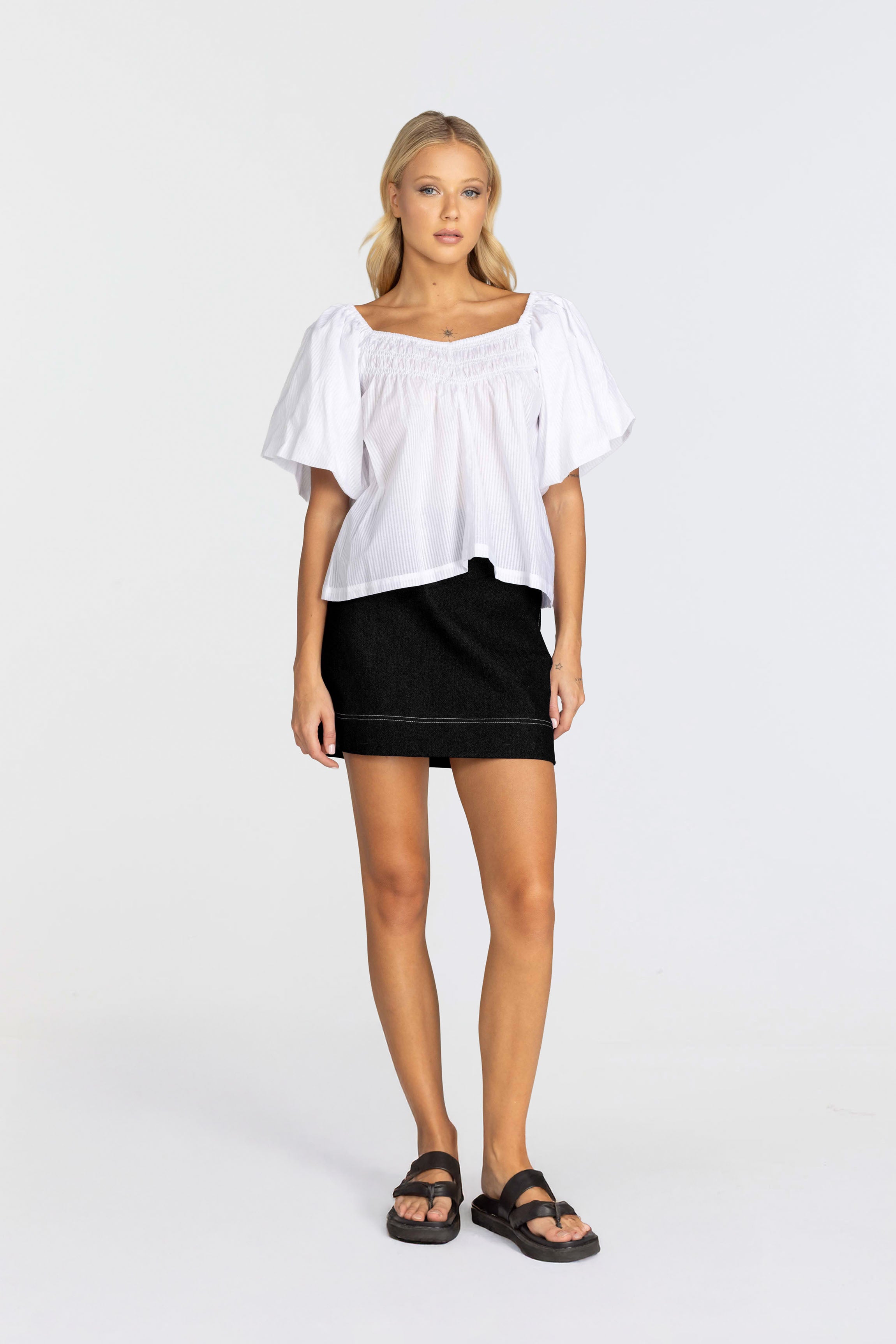 Lost In A Dream Mini - Black with White Stitching