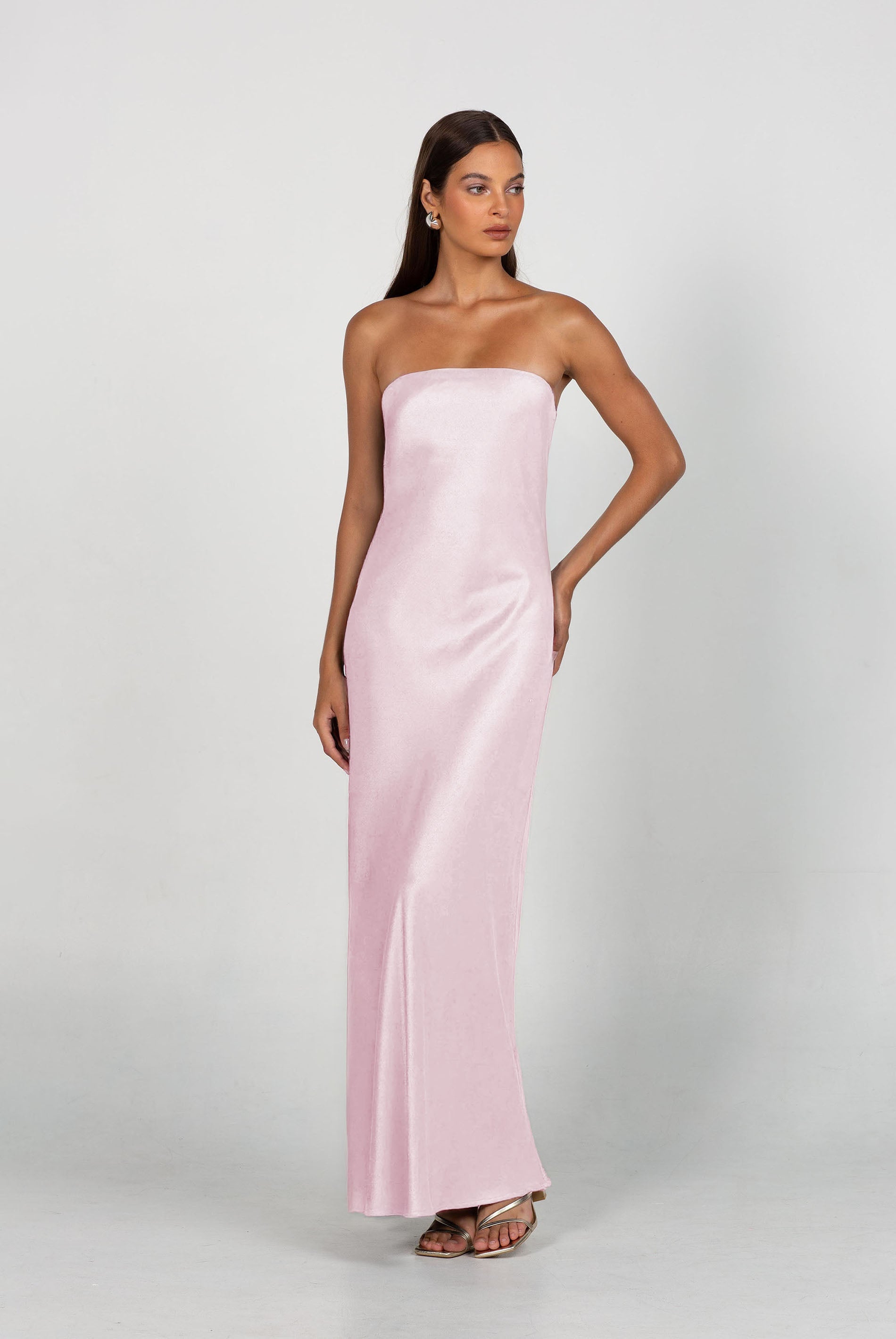 PRE-ORDER Luminary Bandeau Dress - Baby Pink