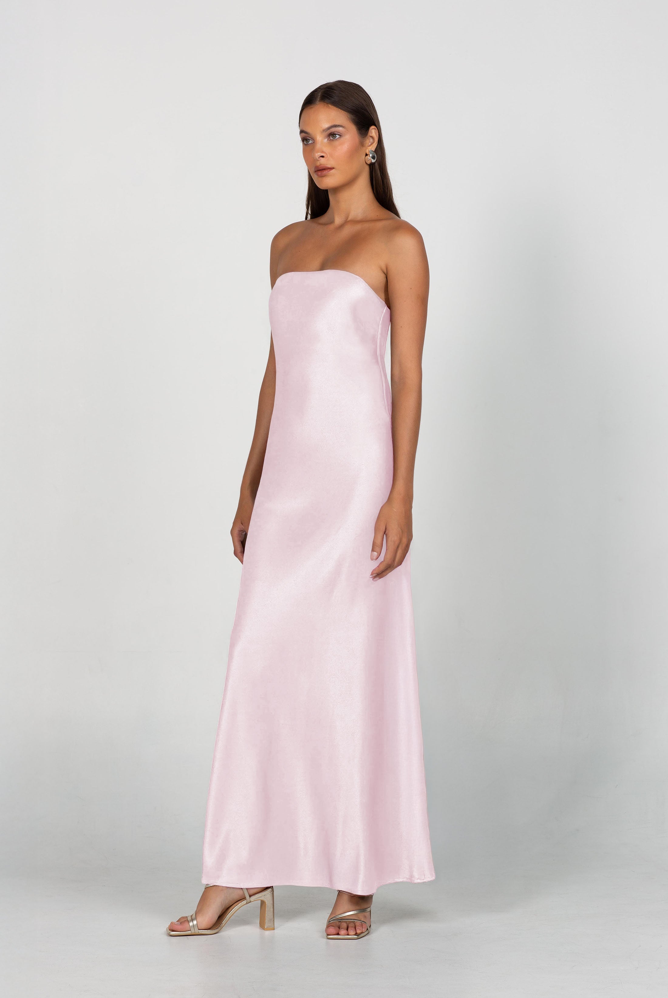 PRE-ORDER Luminary Bandeau Dress - Baby Pink