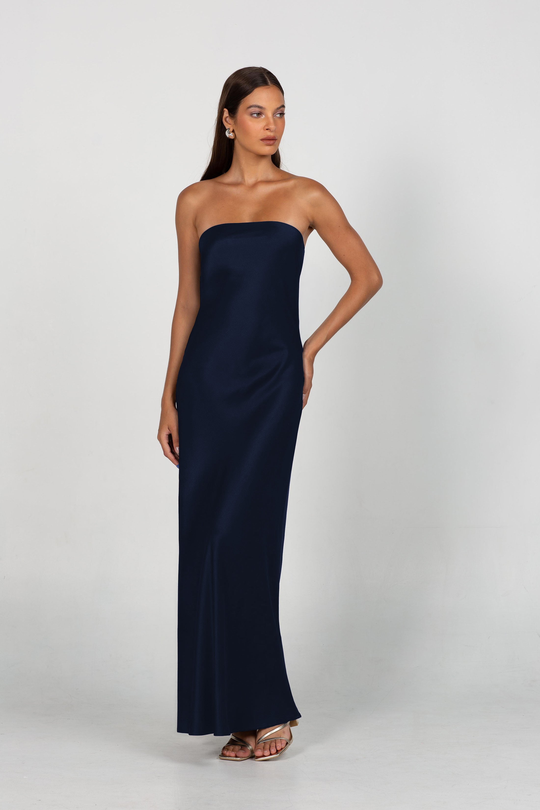 PRE-ORDER - Luminary Bandeau Dress - Navy