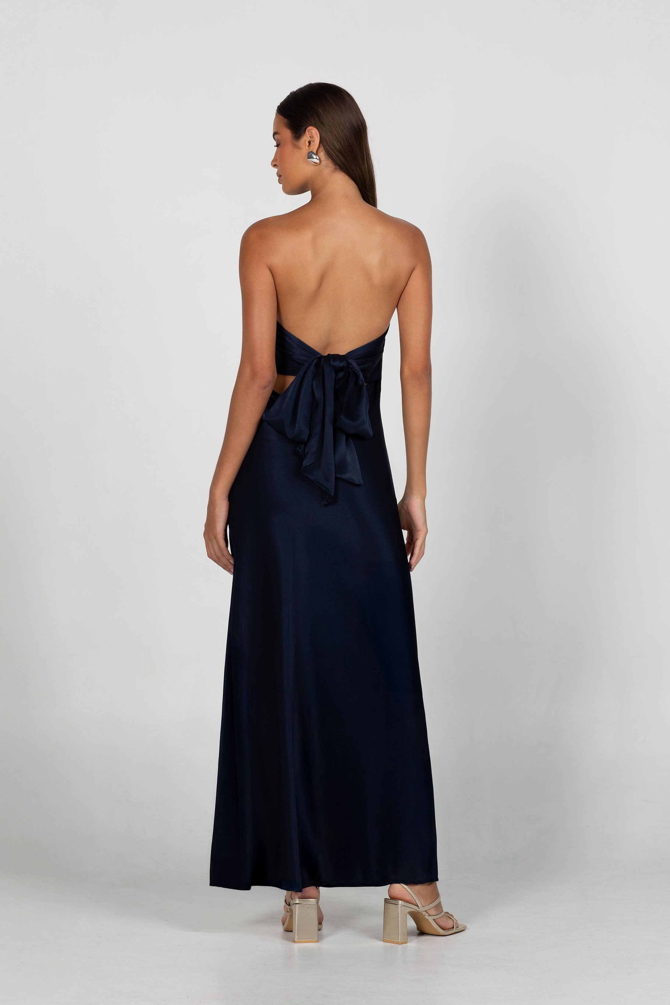PRE-ORDER - Luminary Bandeau Dress - Navy
