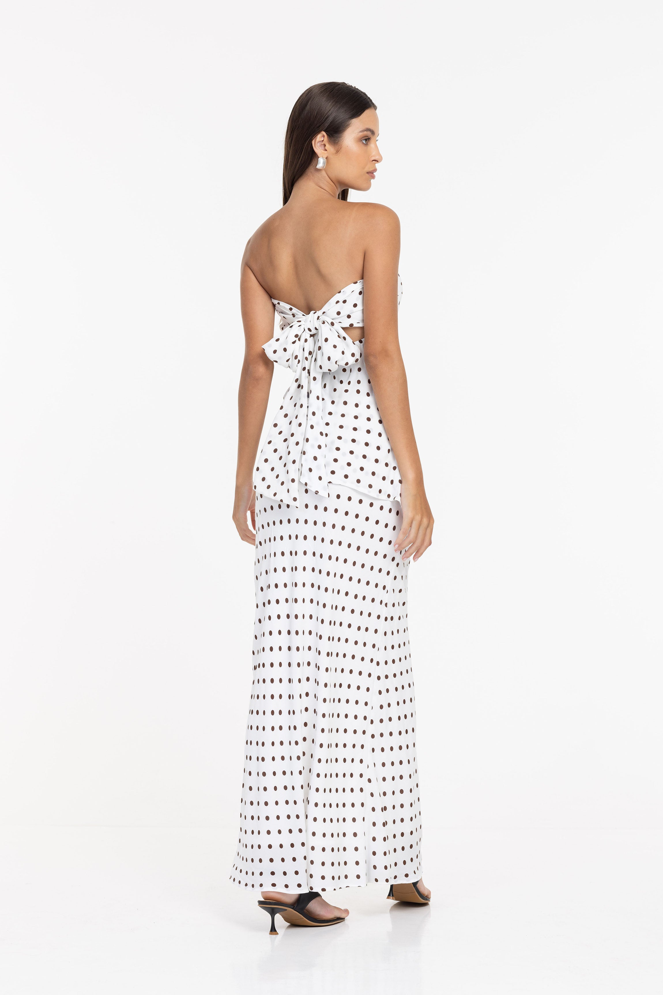 Saturday Skirt - Ivory with Chocolate Spot