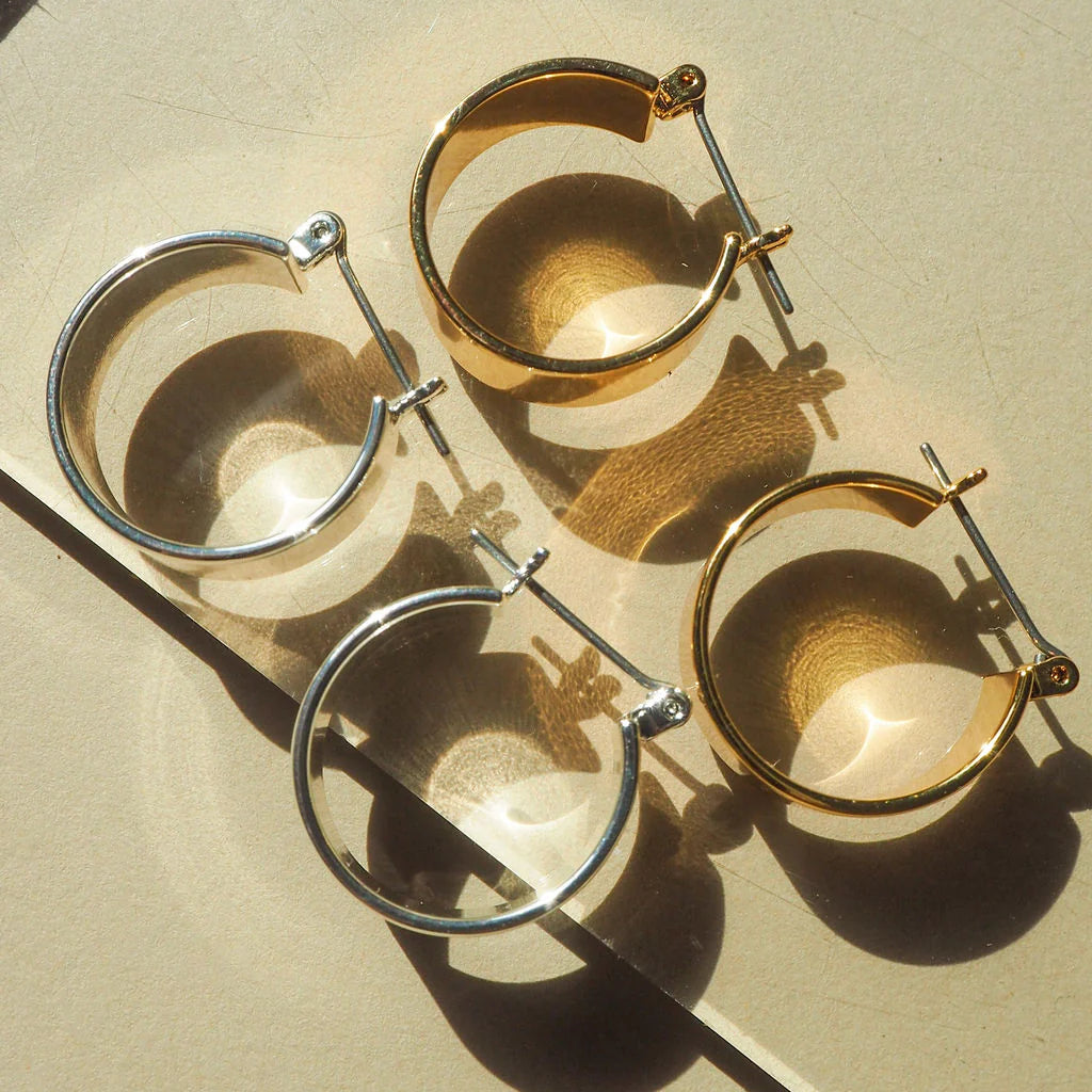 Luv AJ - Positano hoops - Silver