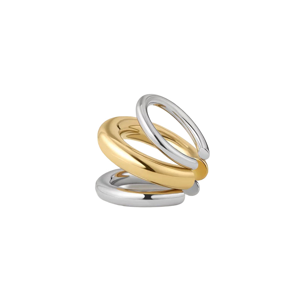 Luv AJ – The Two-Tone Cala Ear Cuff – Gold/Silver