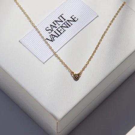 Saint Valentine - Mini Heart Necklace - Gold