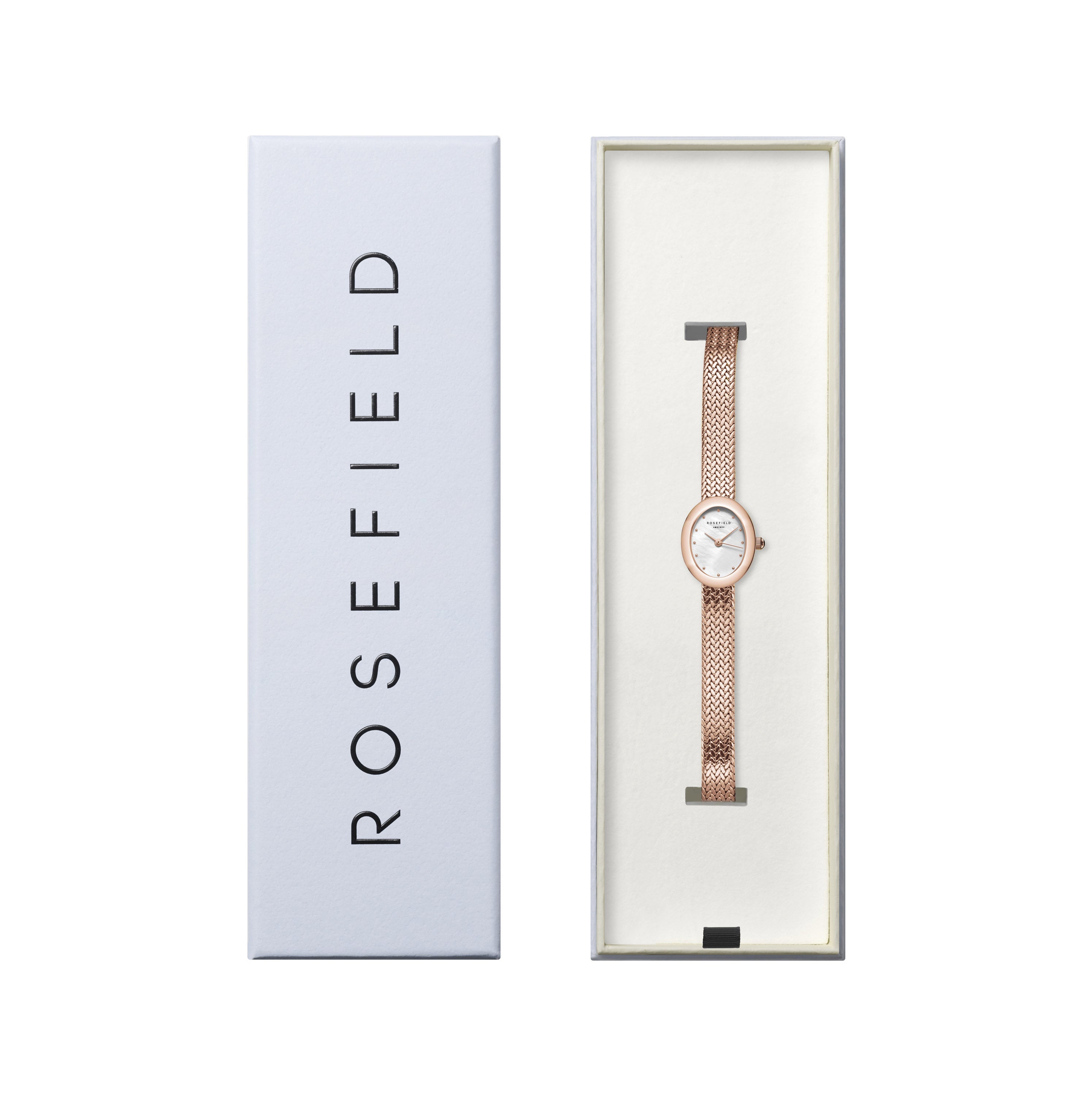 Rosefield - Mini Oval Rose Gold Watch