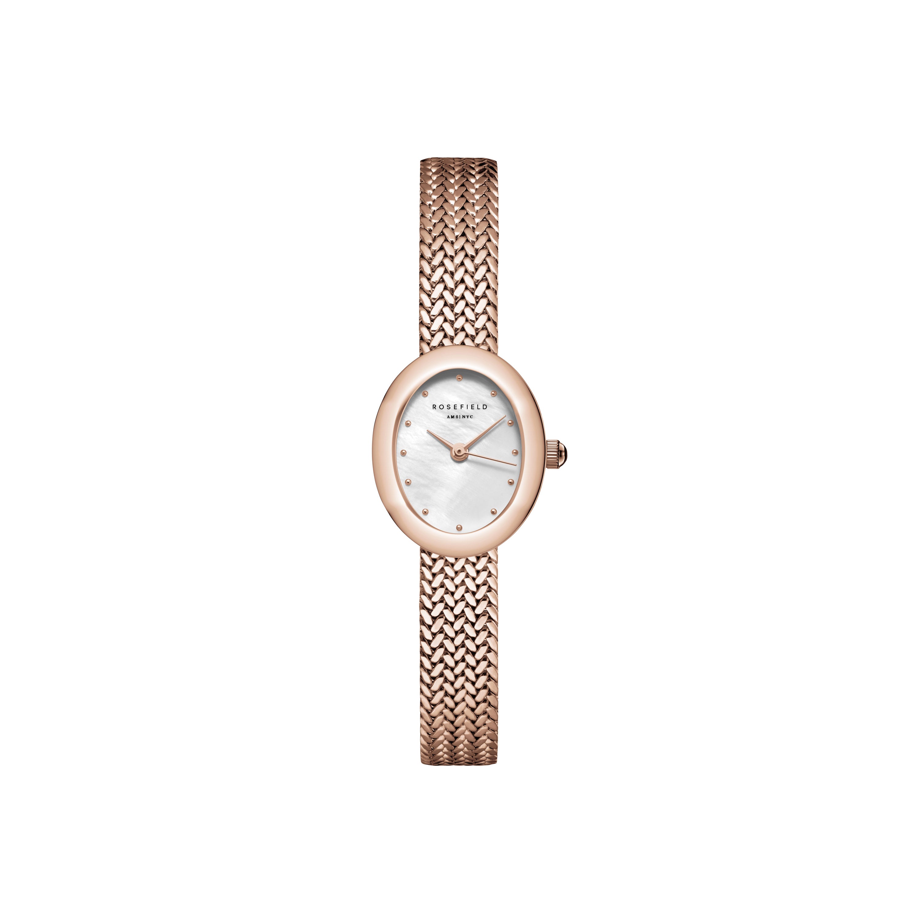 Rosefield - Mini Oval Rose Gold Watch