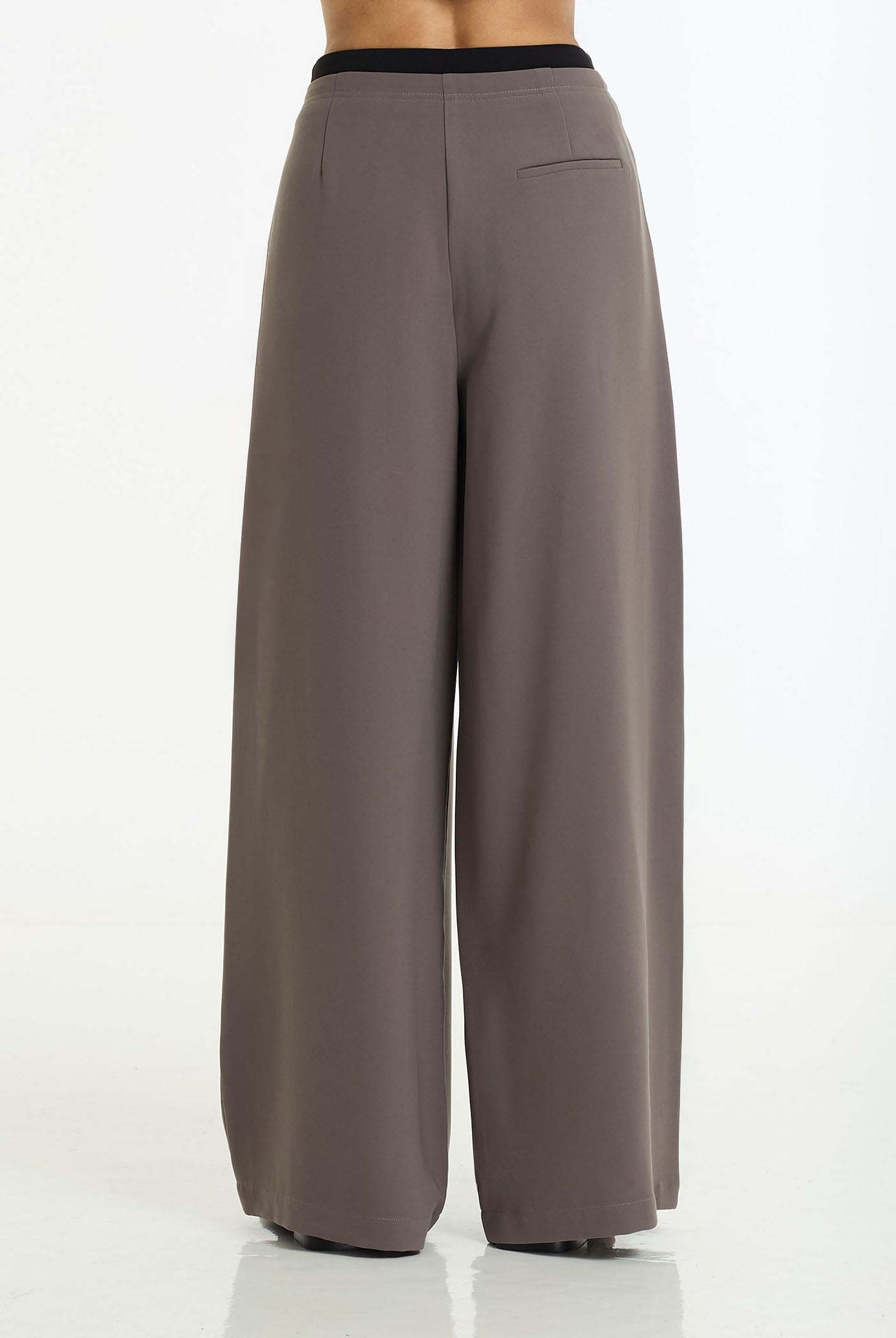 Marco Wide Leg Pant | Charcoal/Black | PRE-ORDER