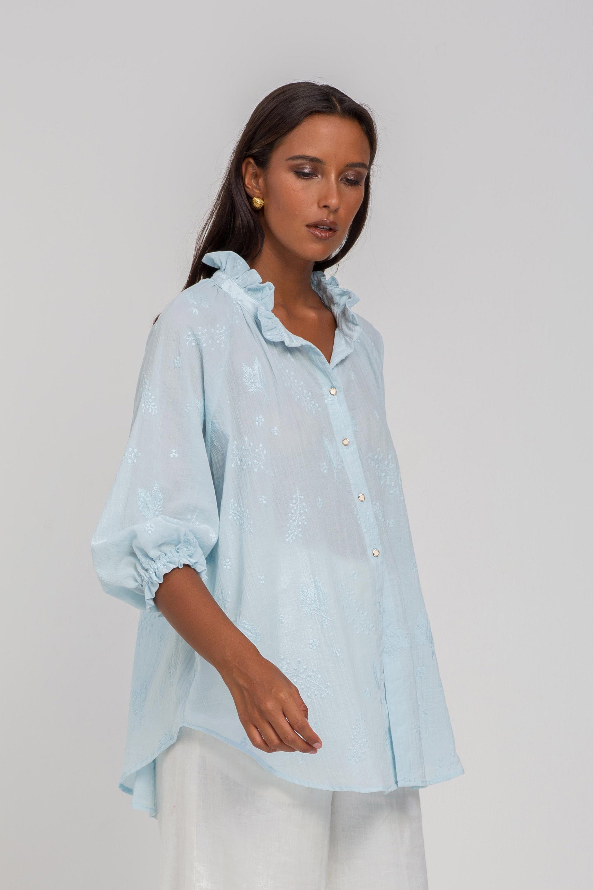 Margaret Top - Baby Blue