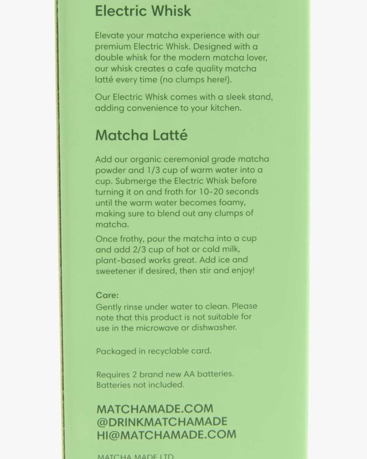 Matcha Made - Modern Whisk