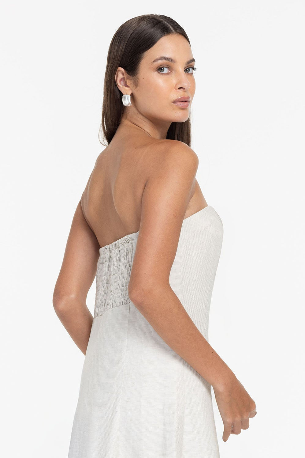 Moore Bandeau Dress - Natural - PRE-ORDER