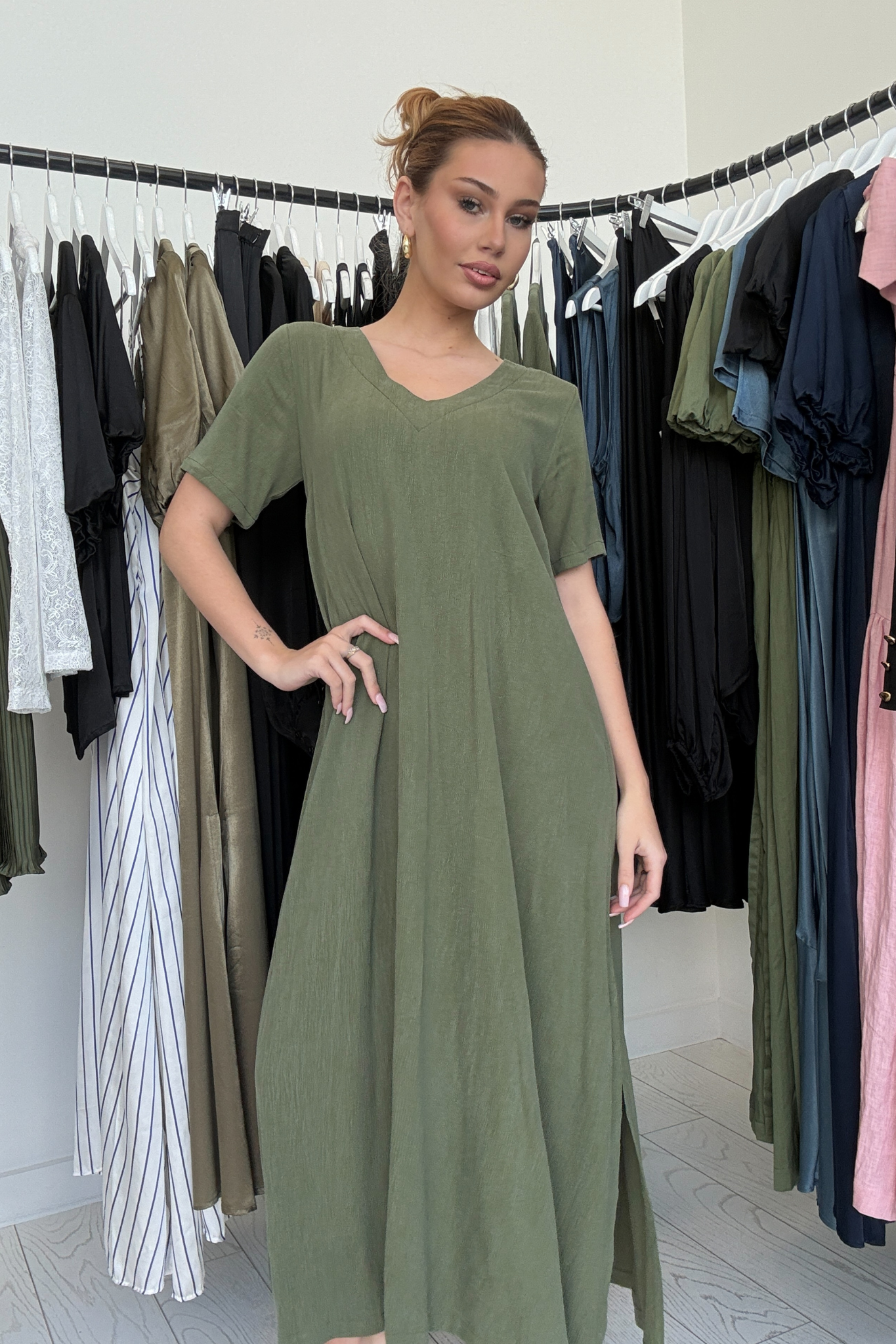 A New Breath Dress - Golden Forest