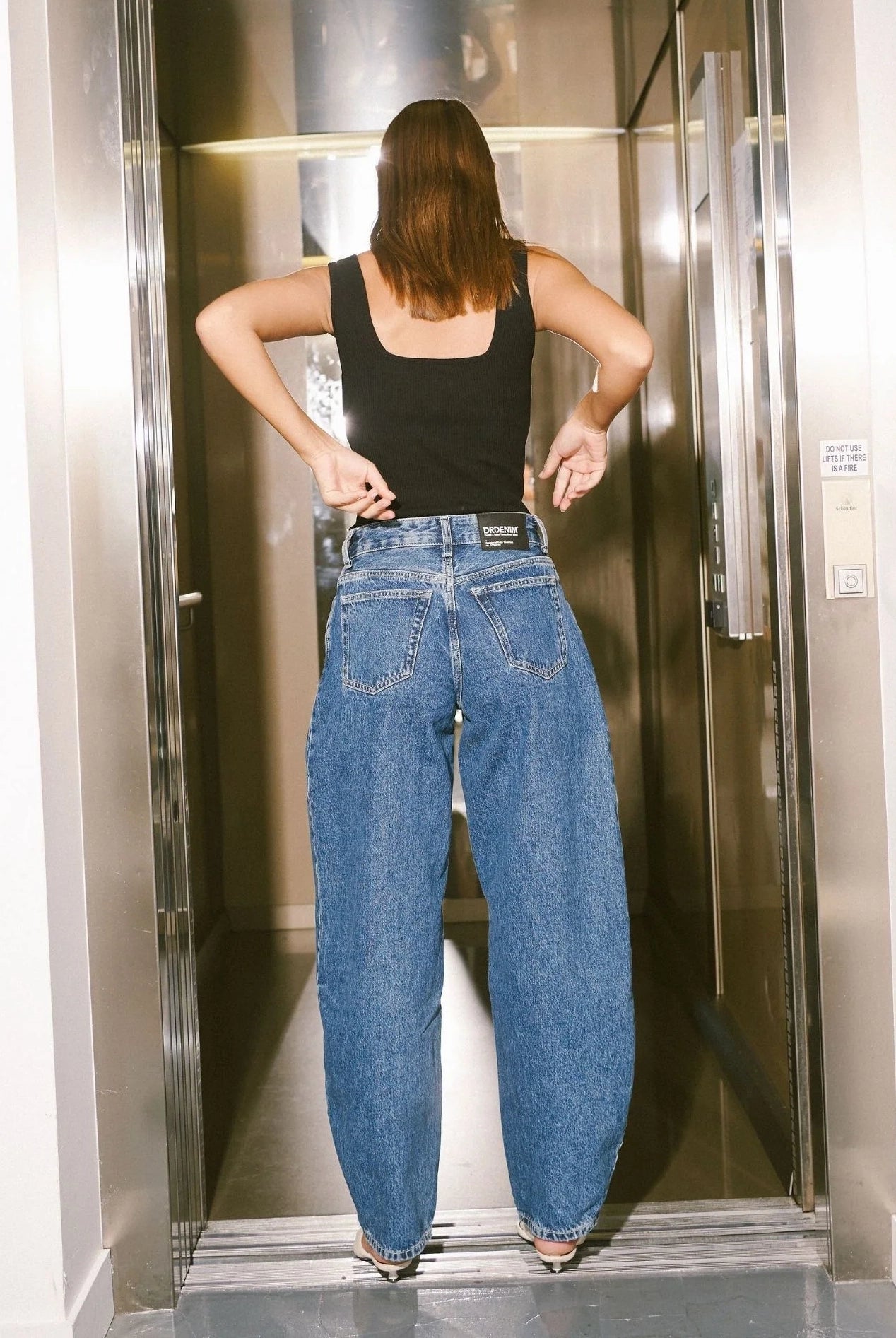 Dr Denim - Nanci Mid Barrel - Stream Mid Retro