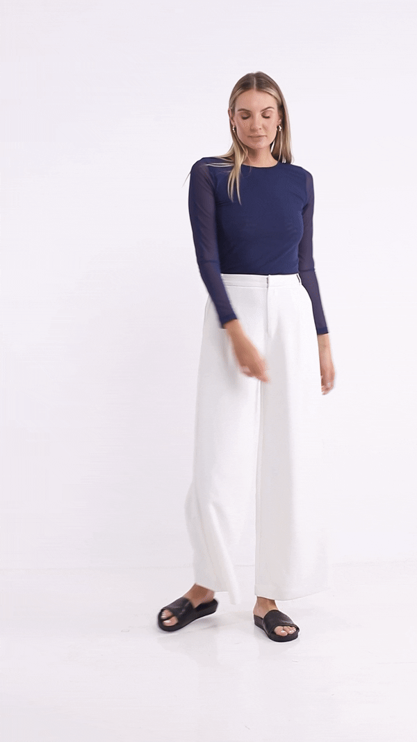 No Blurred Lines Top - Navy