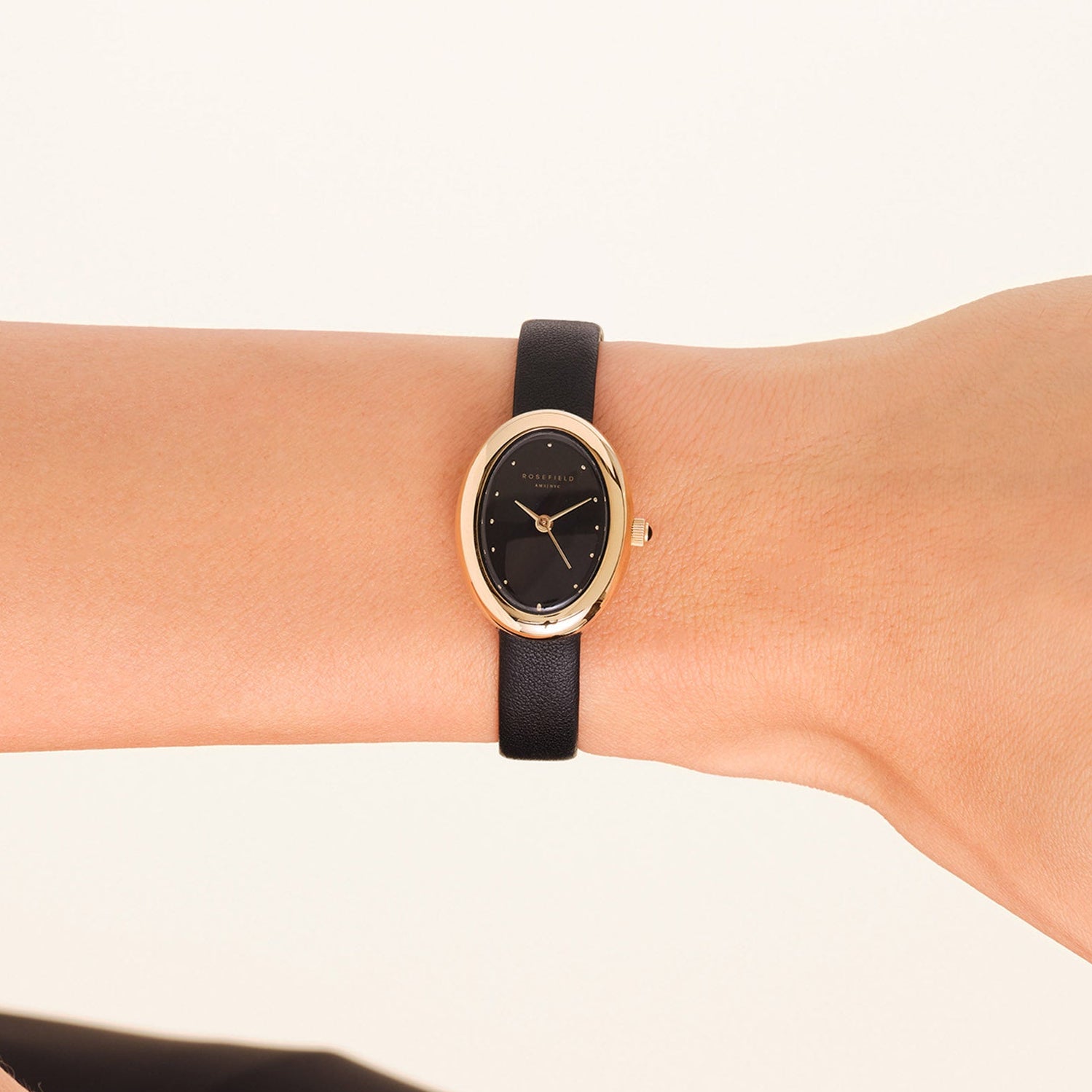 Rosefield - Ovale Watch - Black/Gold