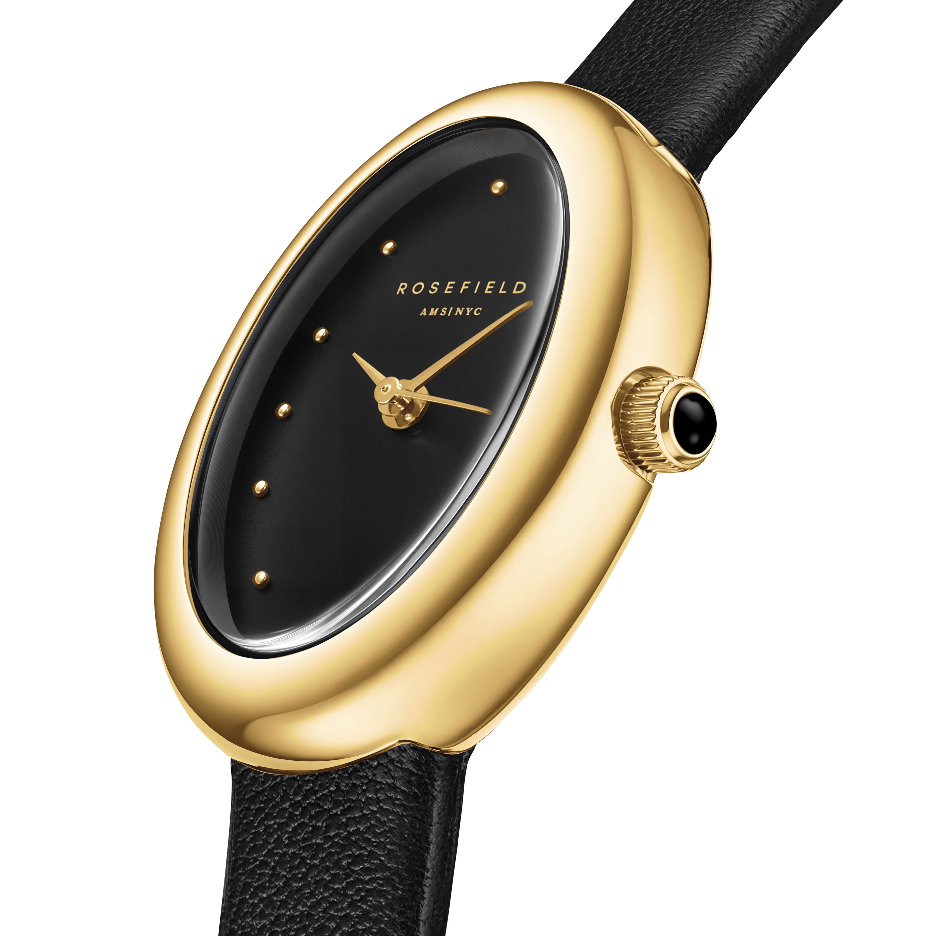Rosefield - Ovale Watch - Black/Gold