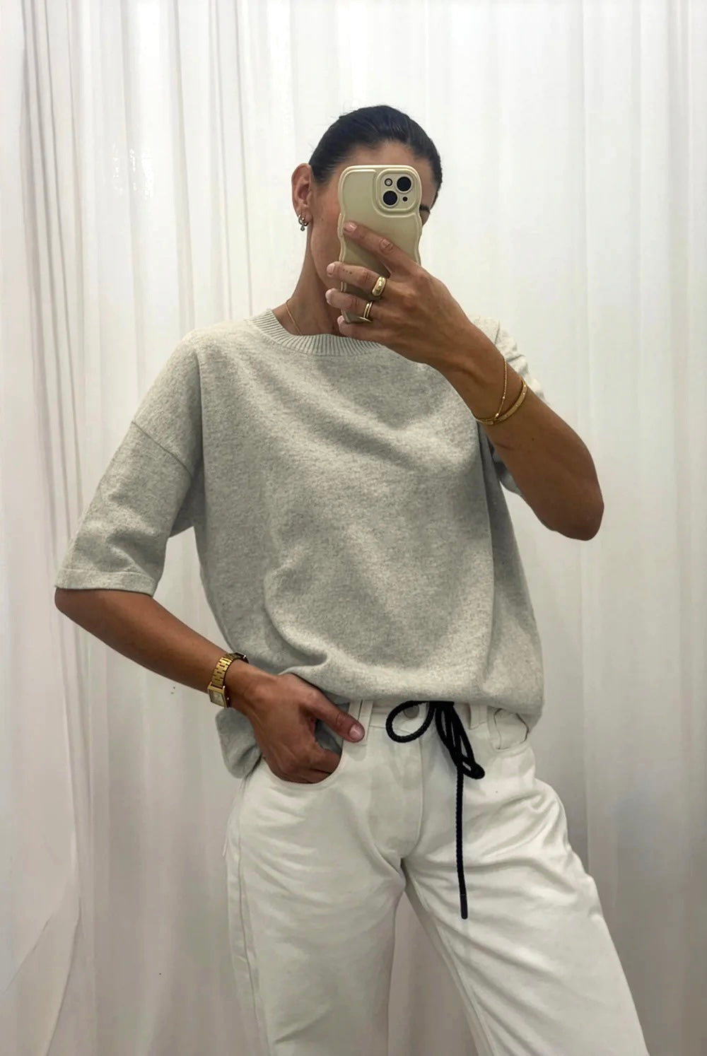 Layer One Tee - Grey Marle