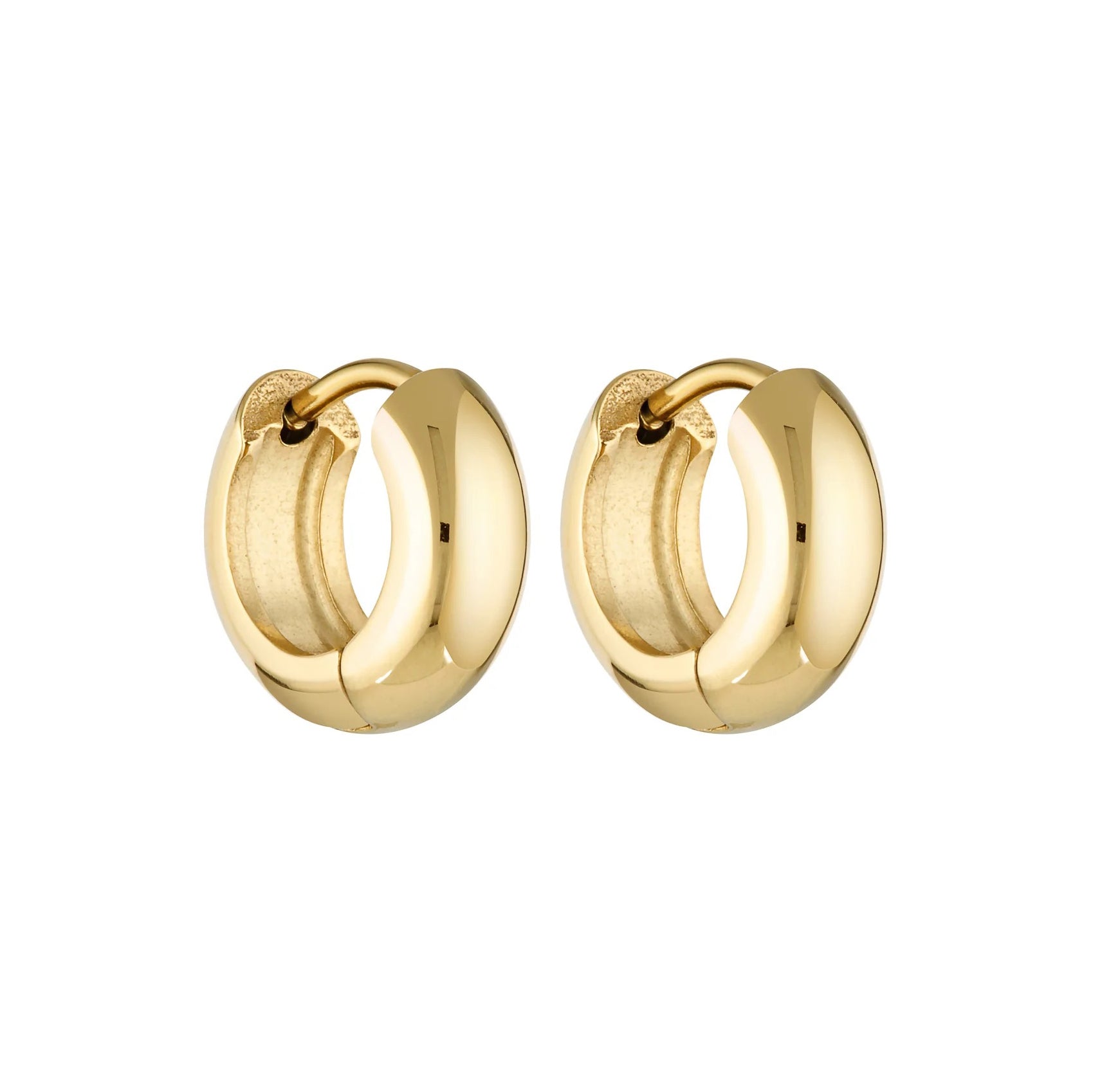 Porter Jewellery - Petite Thick Huggies- Gold 8mm