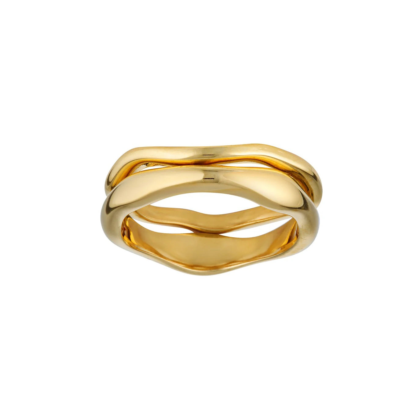 Porter Jewellery - Wave Ring Set - Gold