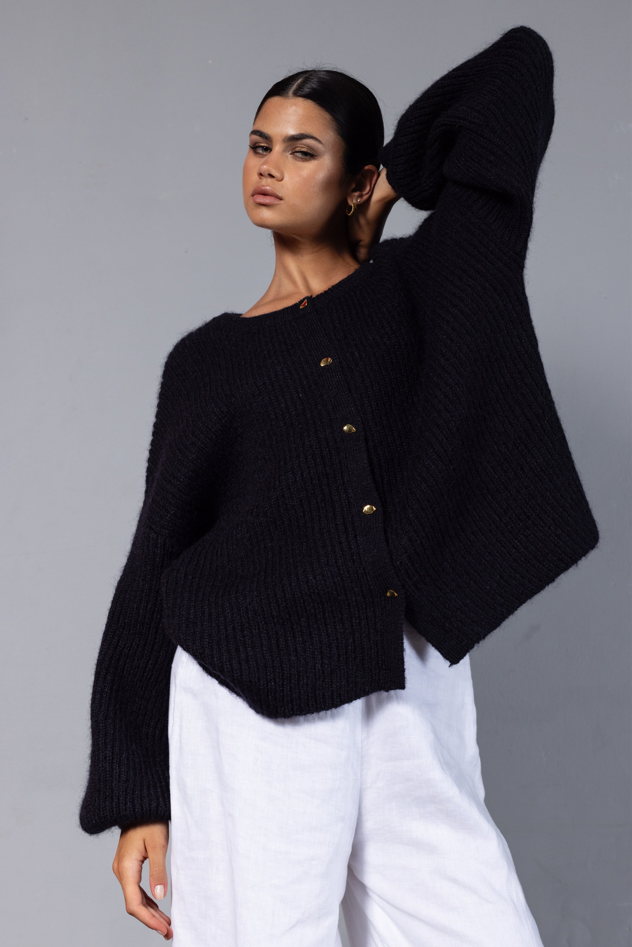 Party In A Cardi - Black
