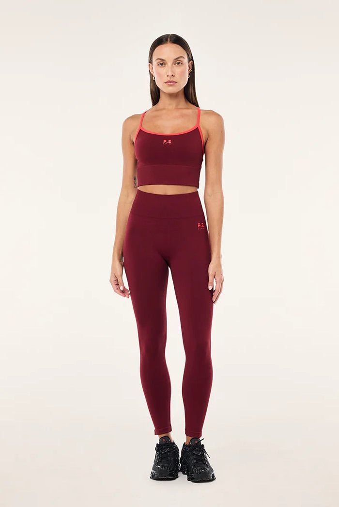 P.E Nation - Release Seamless Tank - Cabernet & Strawberry