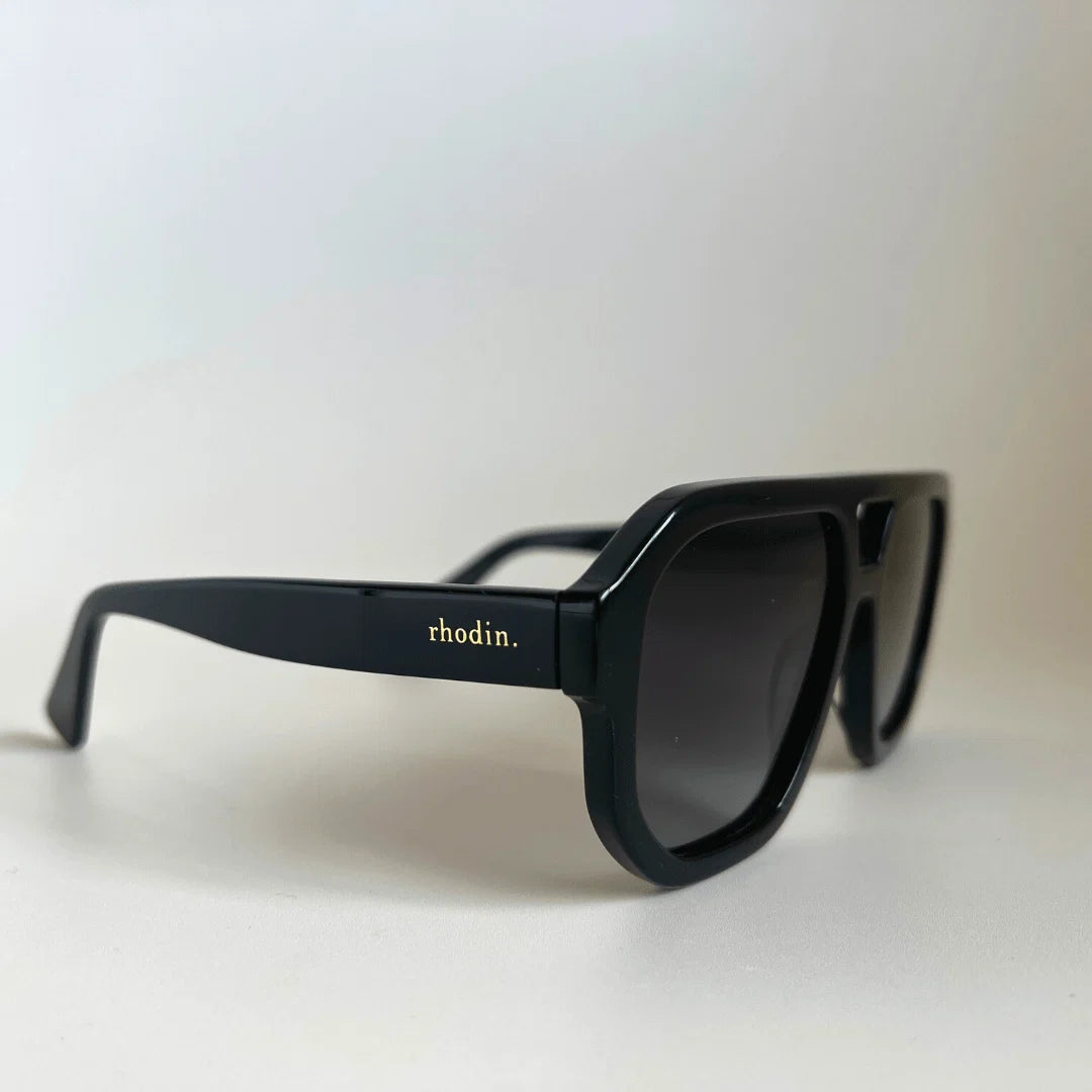 Rhodin - Charlie Noir Sunglasses - Luxe Range