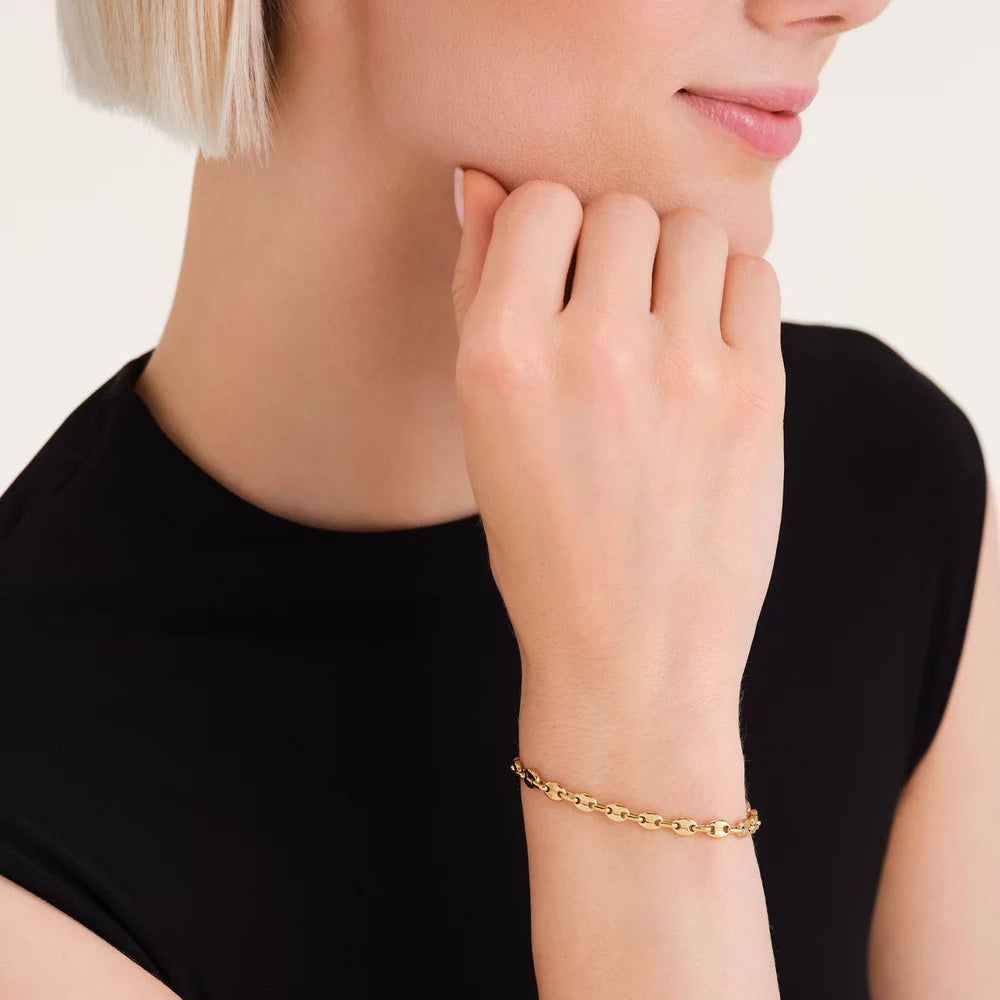 Rosefield - Coffee Bean Small Chain Bracelet - Gold
