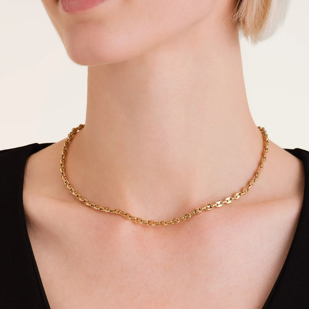 Rosefield - Coffee Bean Small Chain Necklace - Gold