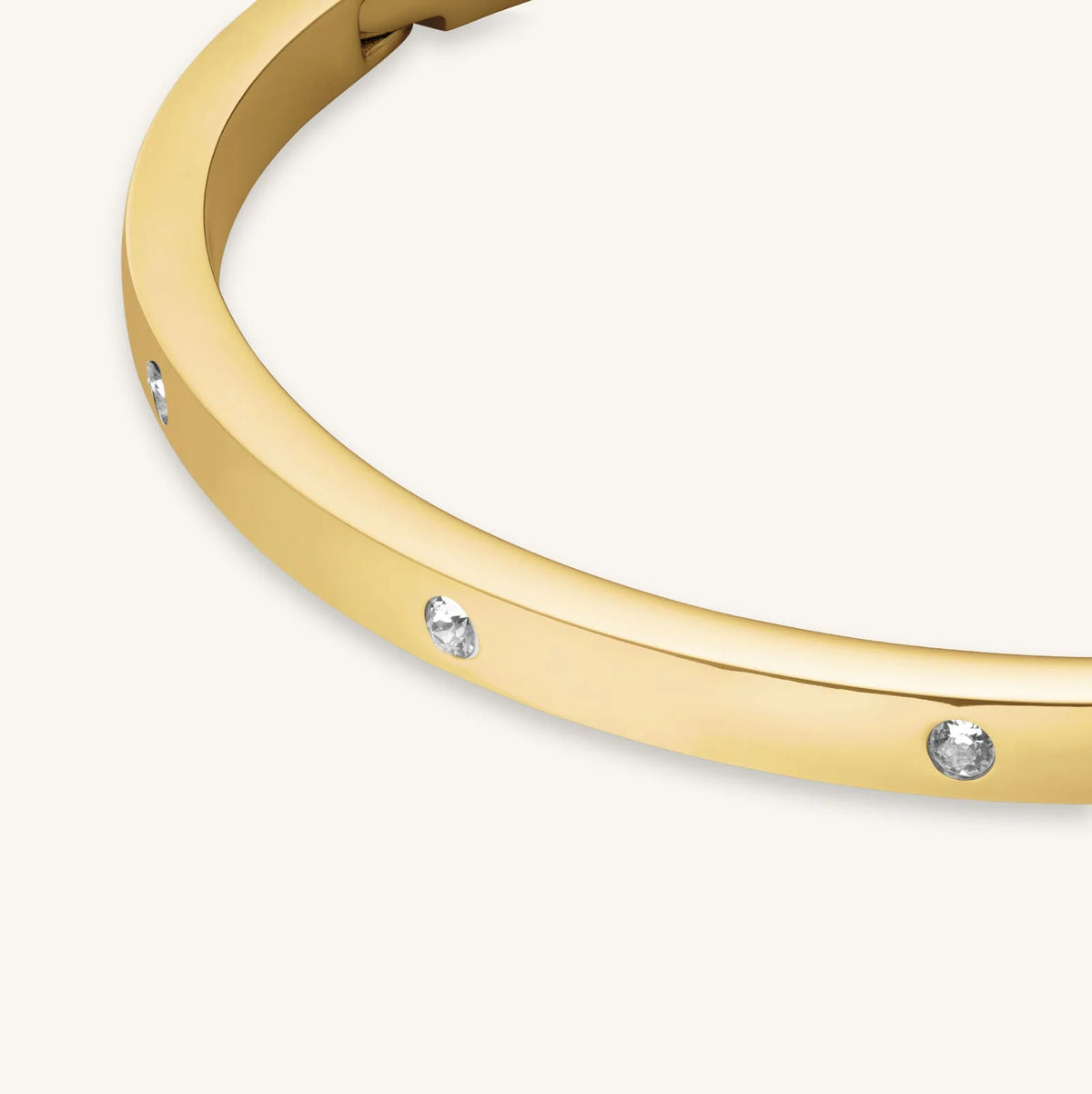 Rosefield Crystal Bangle | Gold