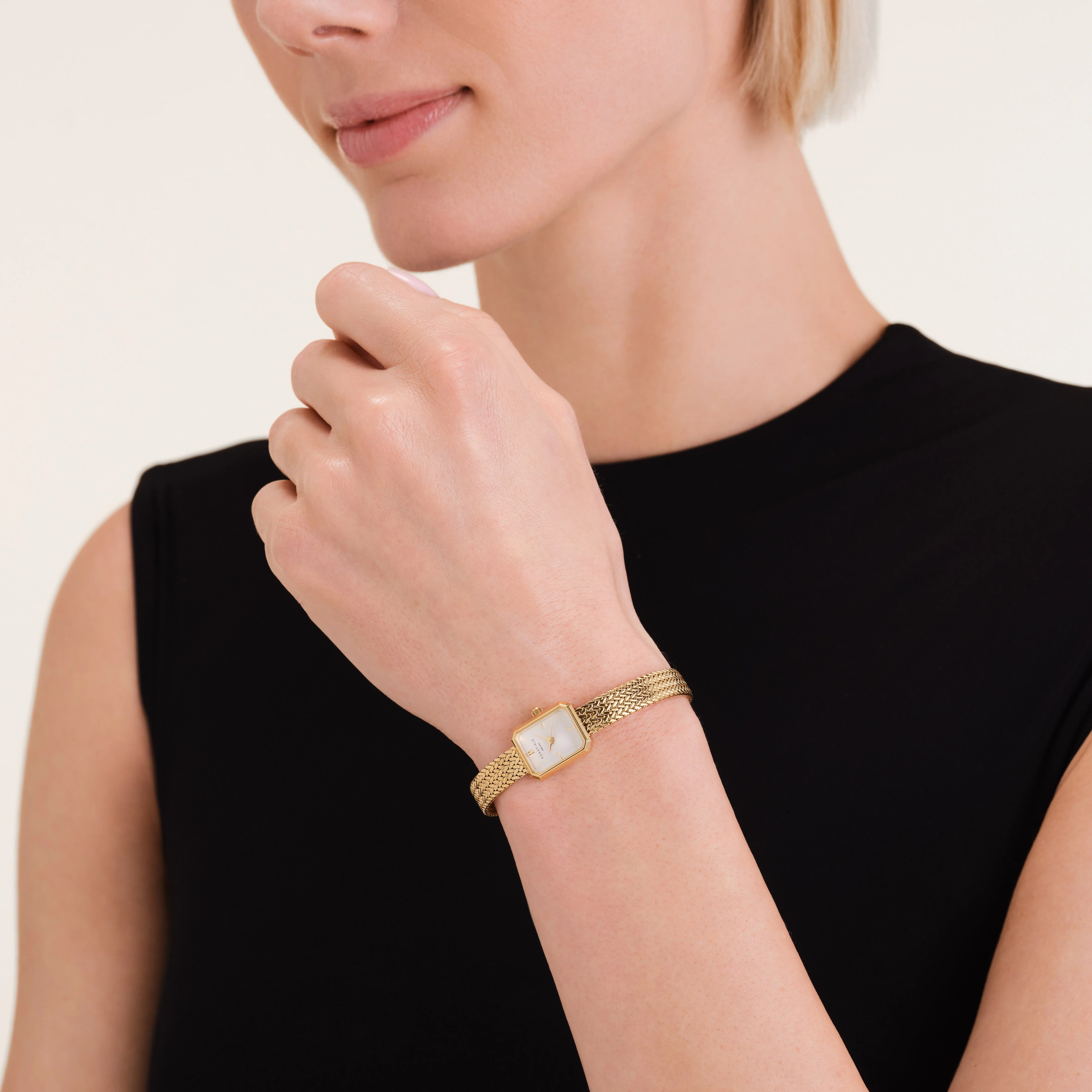 Rosefield - Mini Octagon Gold Watch