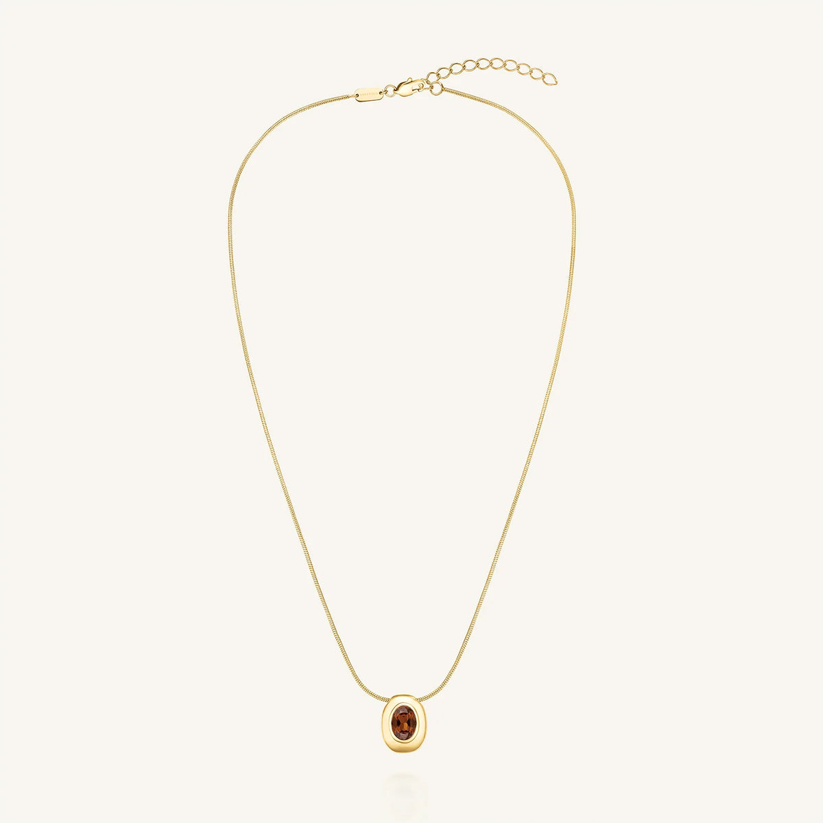 Rosefield - Molten Brown Pendant Necklace - Gold