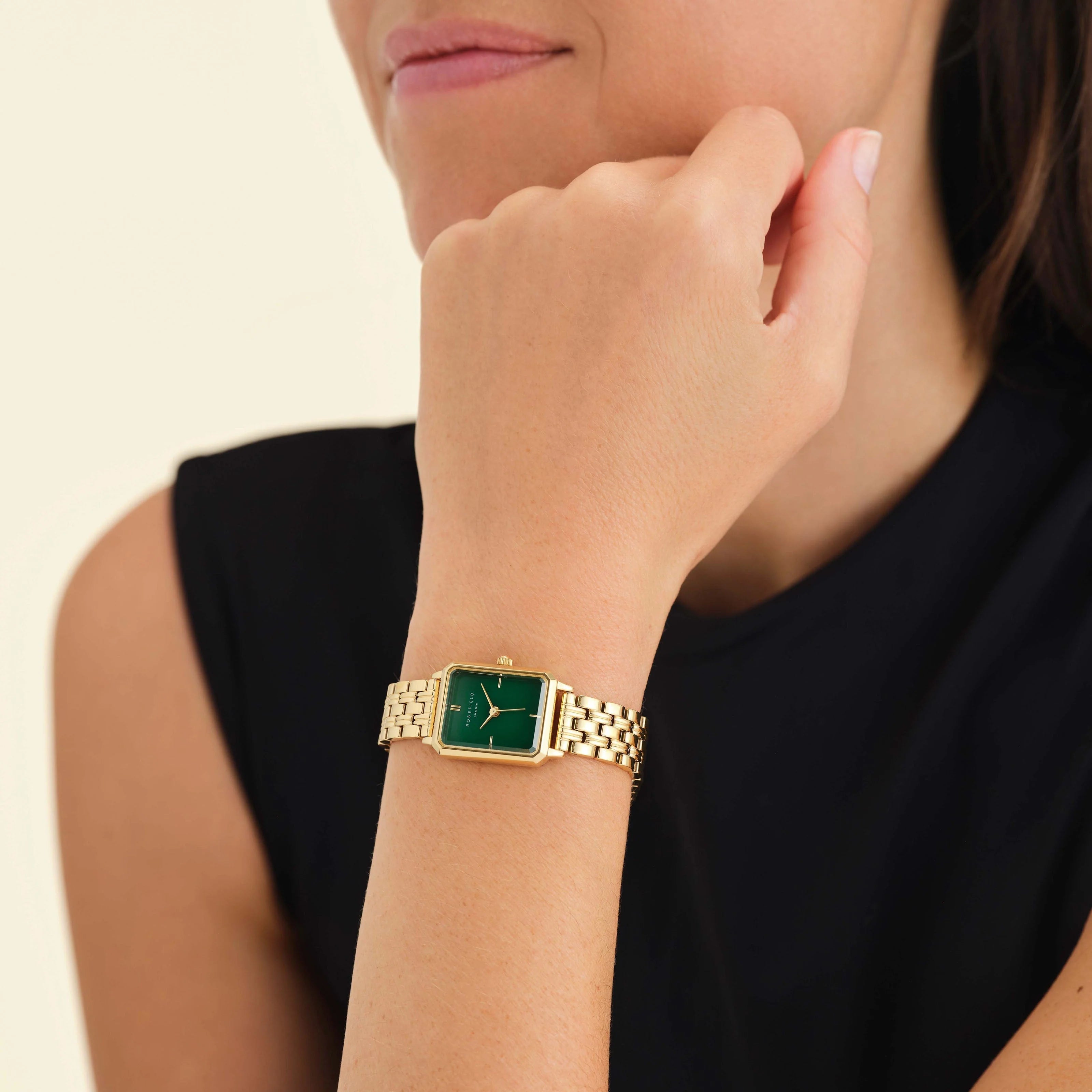 Rosefield - Octagon XS Emerald Watch