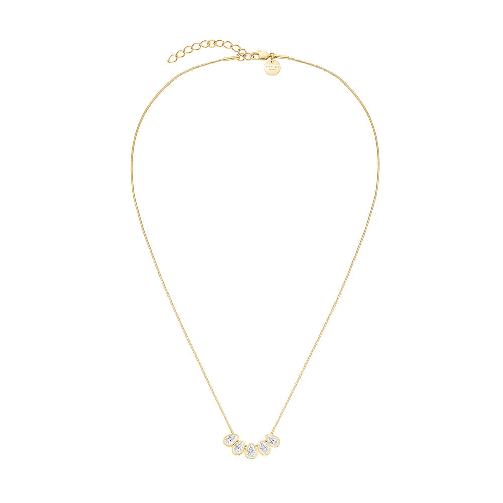 Rosefield - Playful Crystal Necklace - Gold