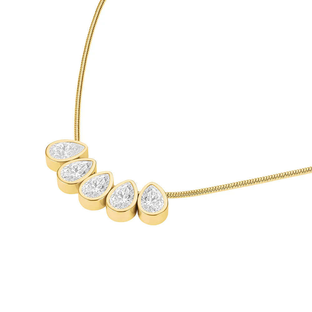 Rosefield - Playful Crystal Necklace - Gold