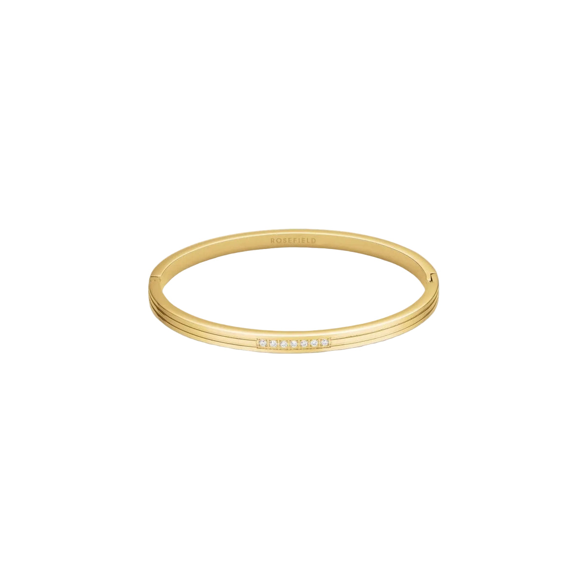 Rosefield Striped Crystals Bracelet | Gold