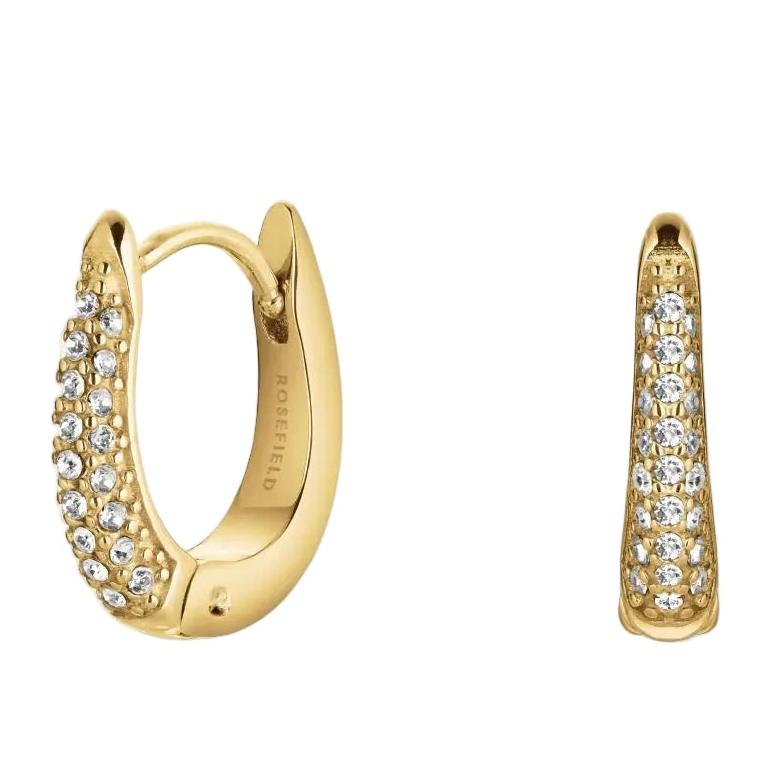 Rosefield Crystal Huggies | Gold